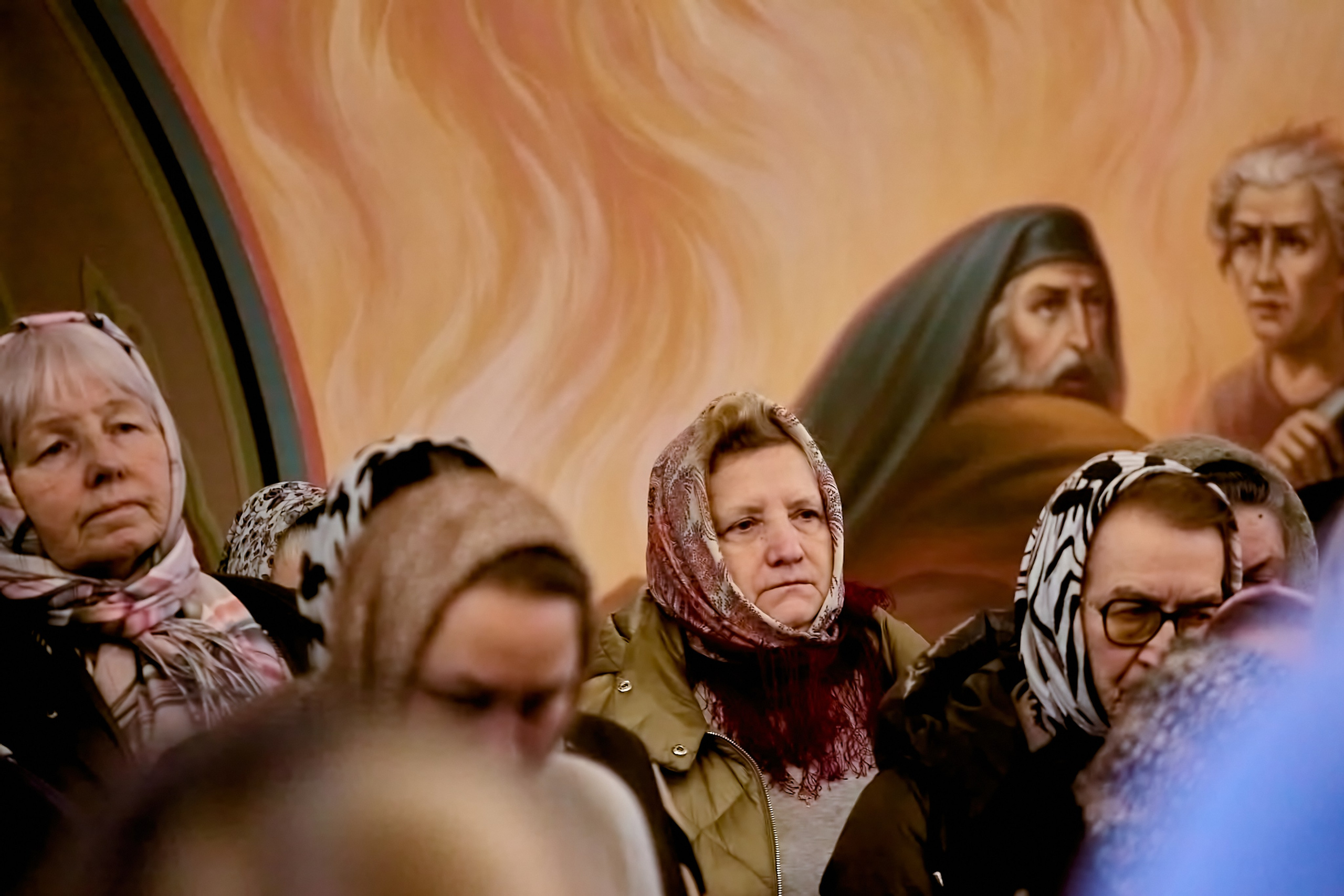 Служба в храме Преподобного Серафима Саровского