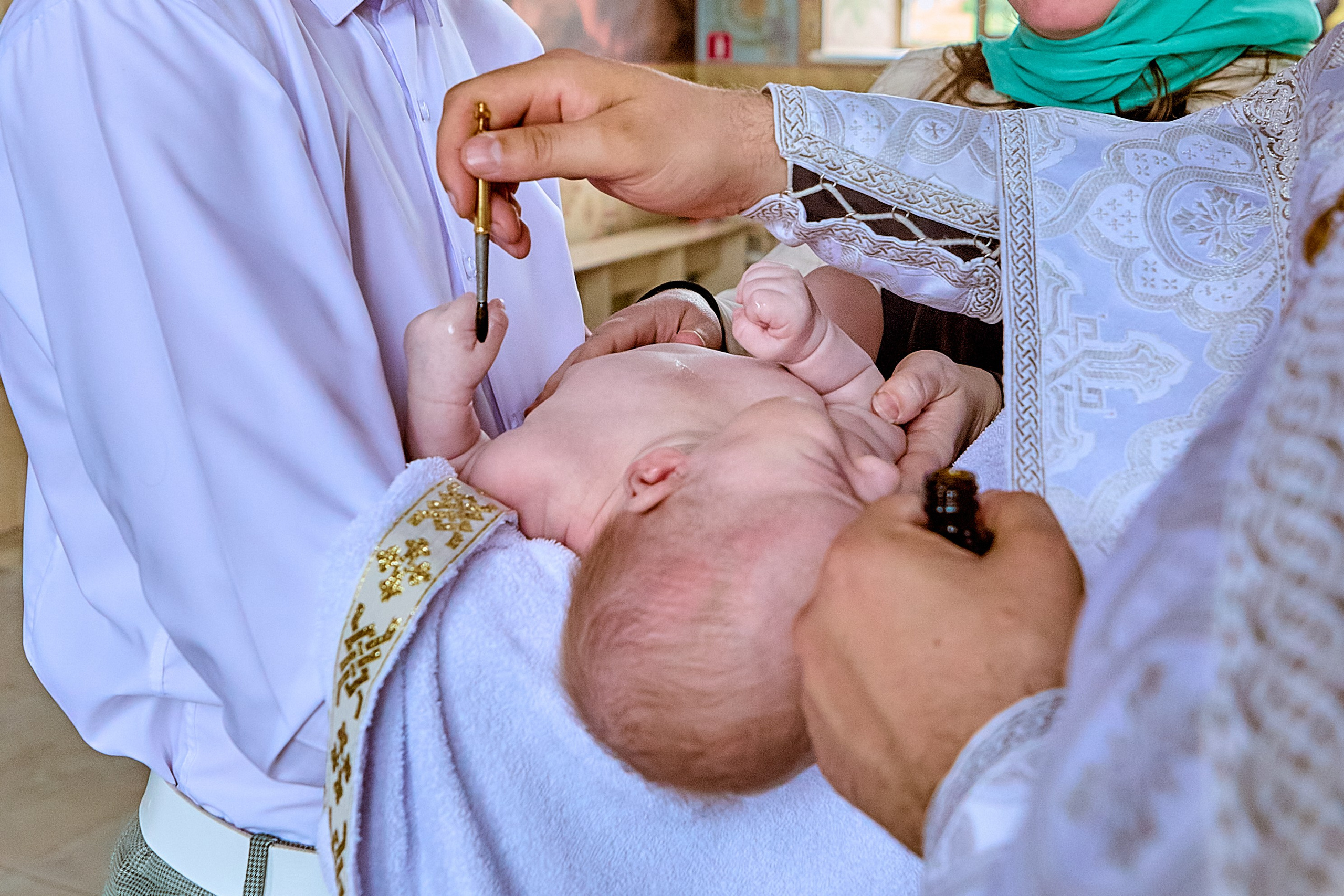 Таинство Крещения младенца Марка