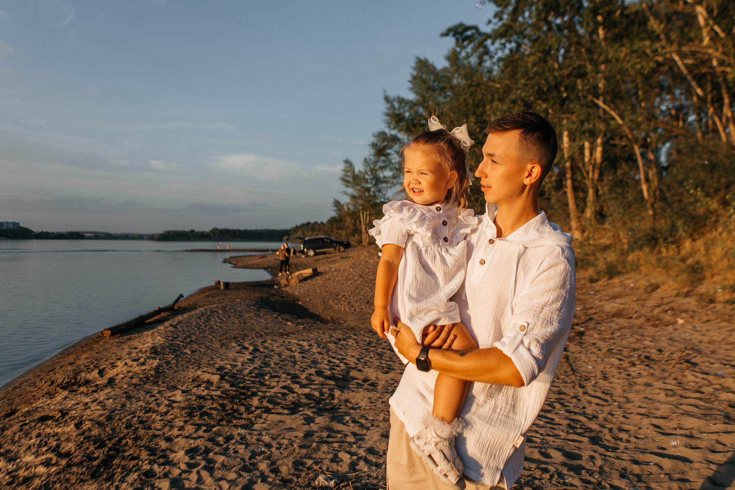 Семейная фотосессия на закате. Дарья Белякова. Свадебный, детский и семейный фотограф в городе Бийск
