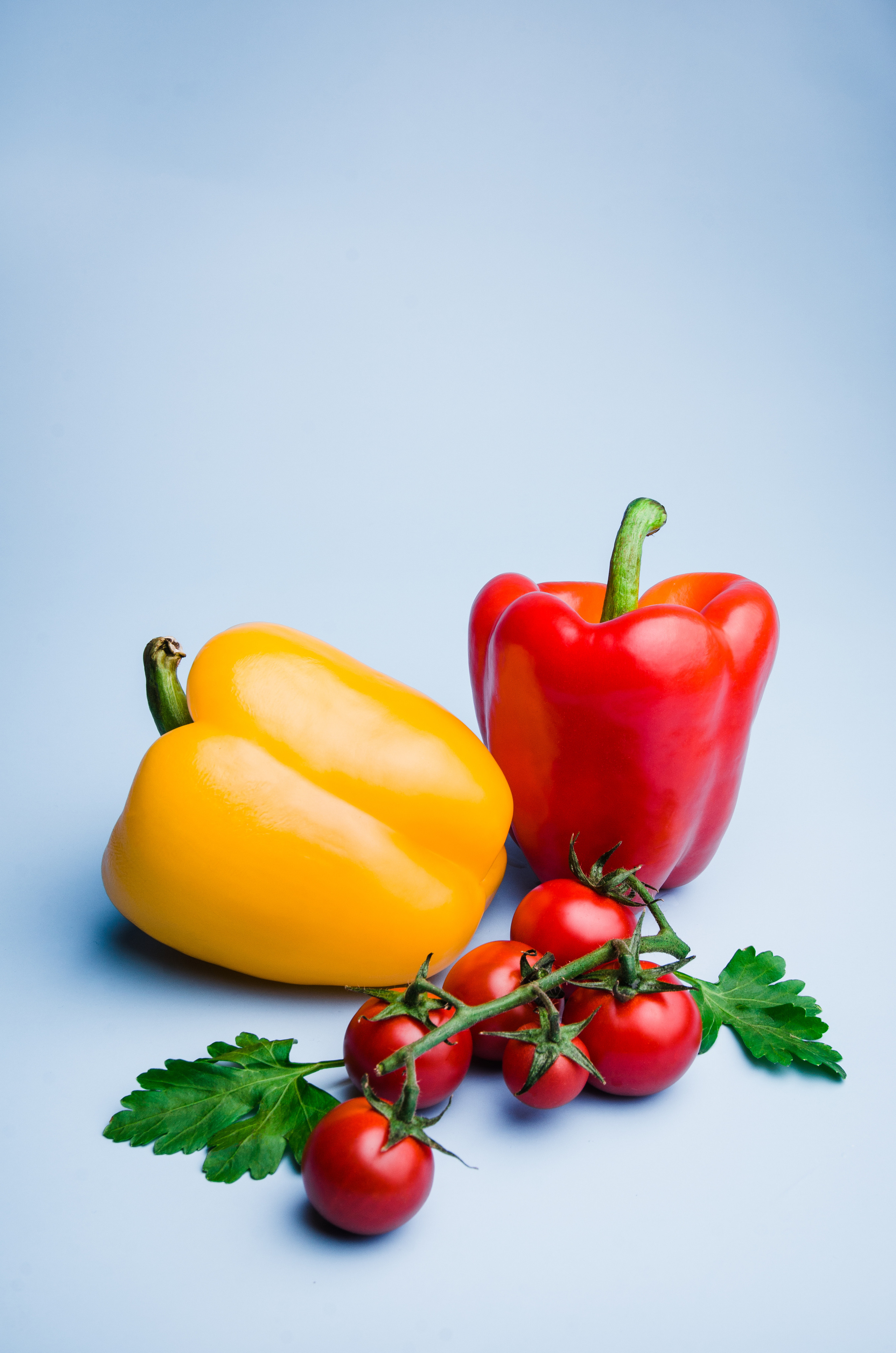 фуд-съемка, еда, перец, овощи, томаты, помидоры