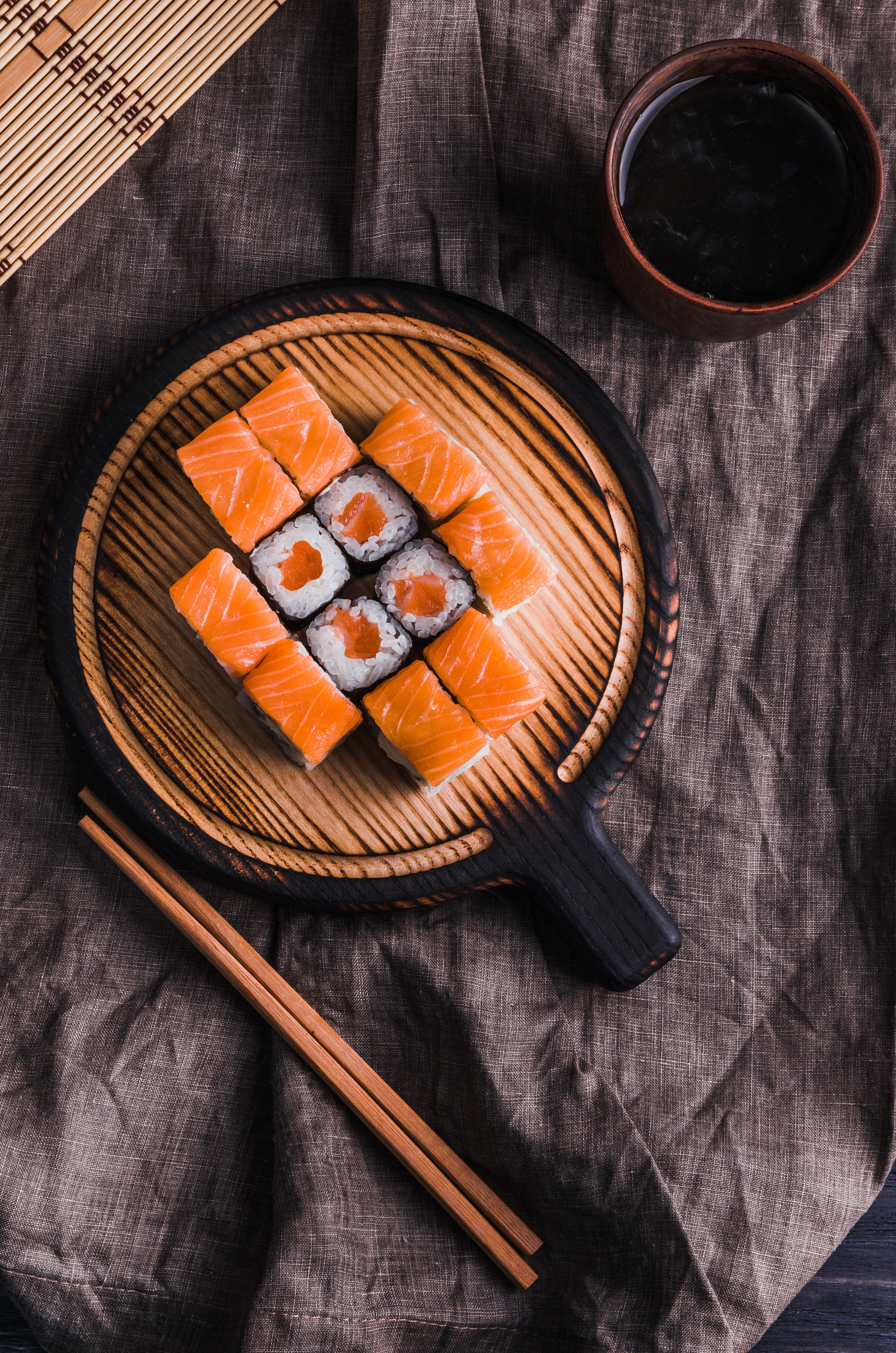 фуд-съемка, еда, роллы, суши, японская кухня