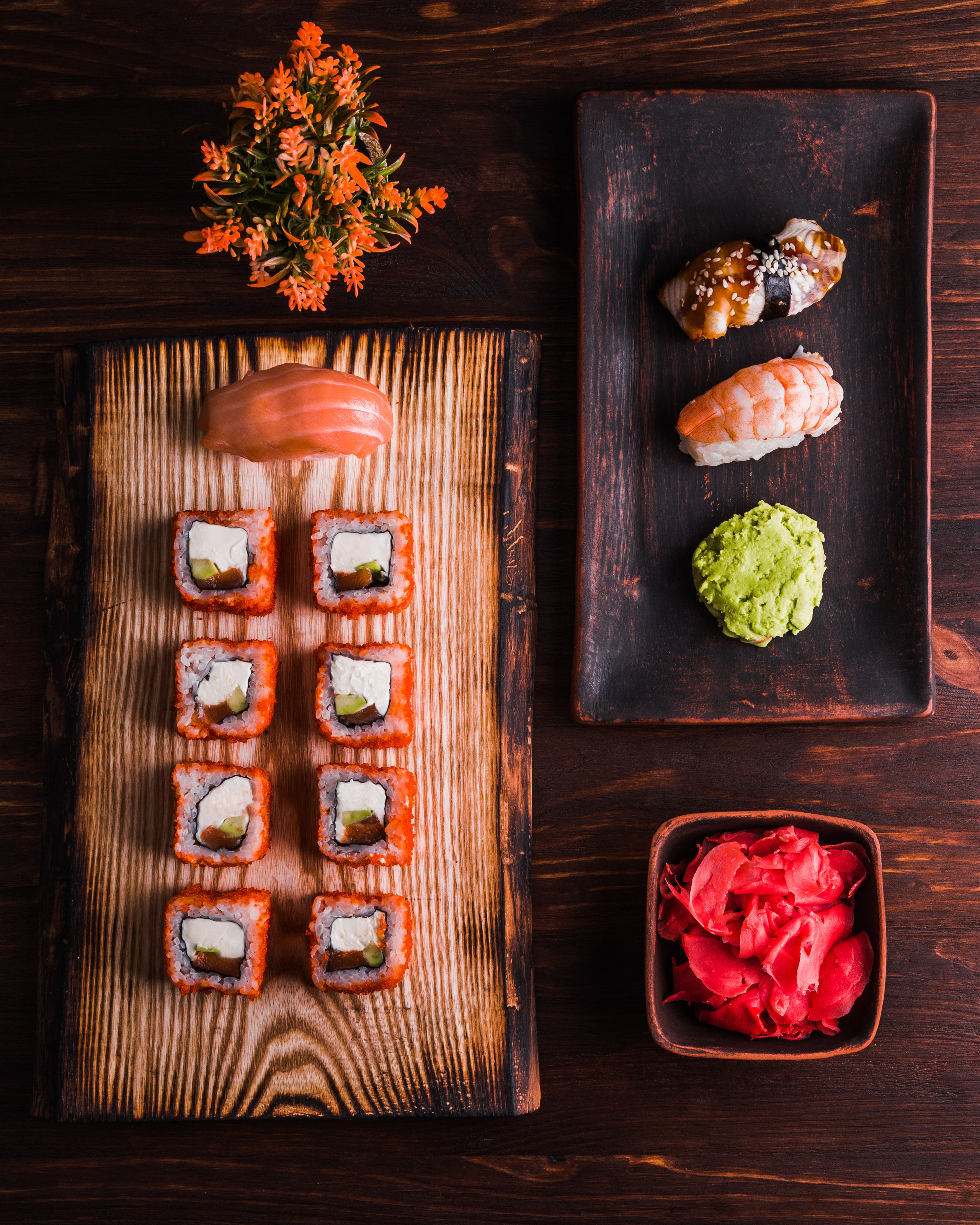 фуд-съемка, еда, роллы, суши, японская кухня