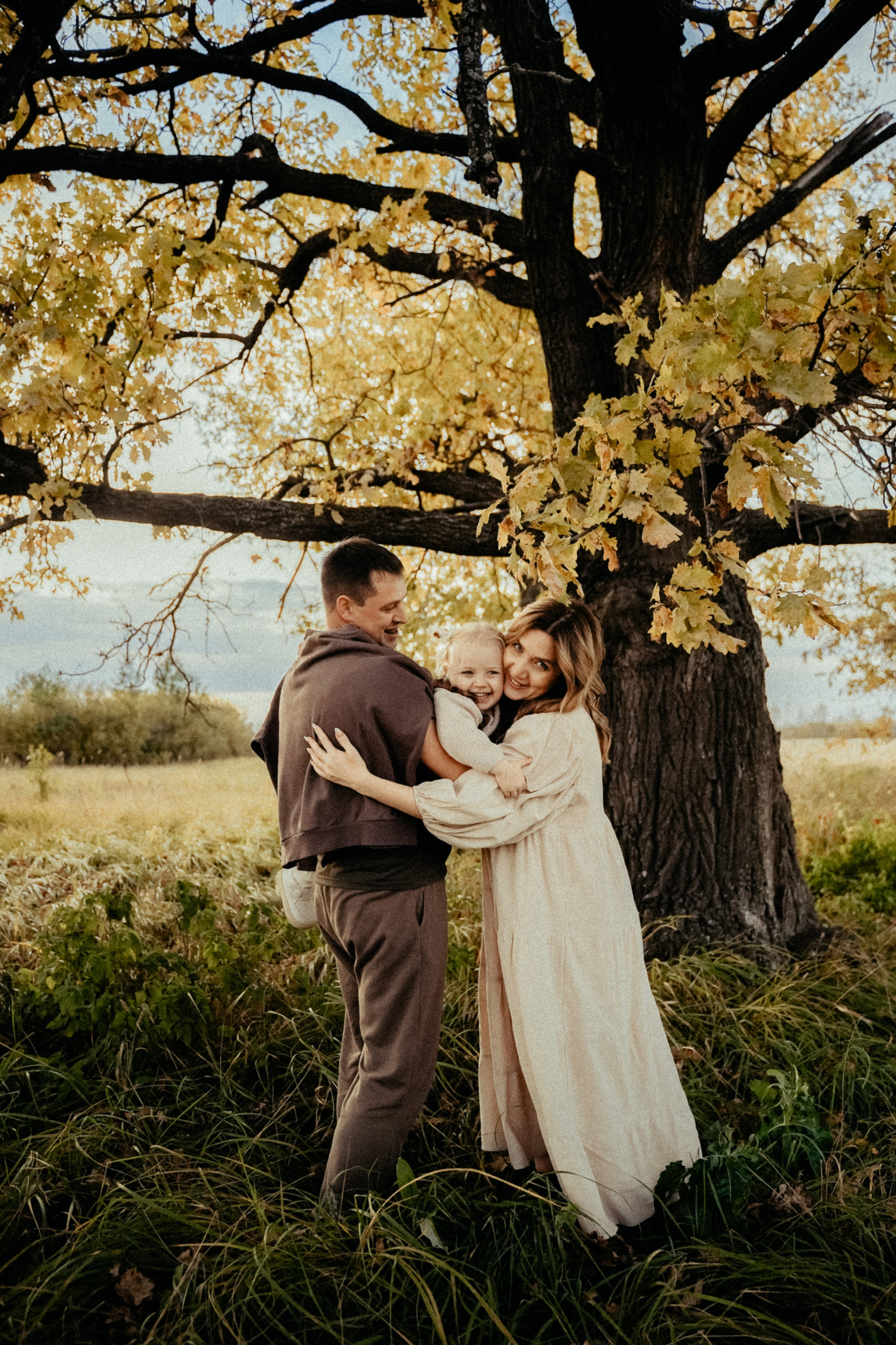 Семья на природе