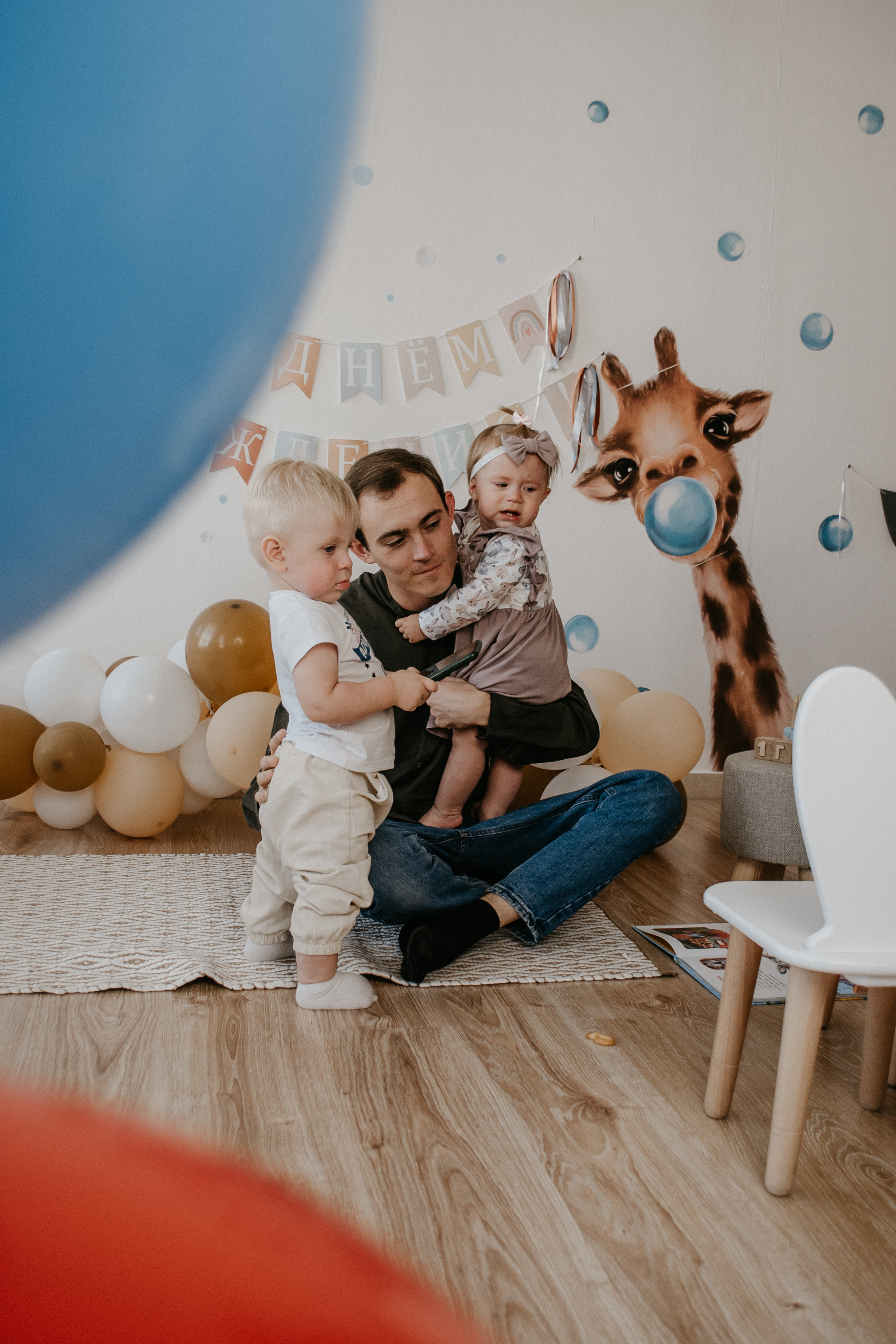 Первый годик двойняшек. Семейный и детский фотограф в Оренбурге Елена Студеникина