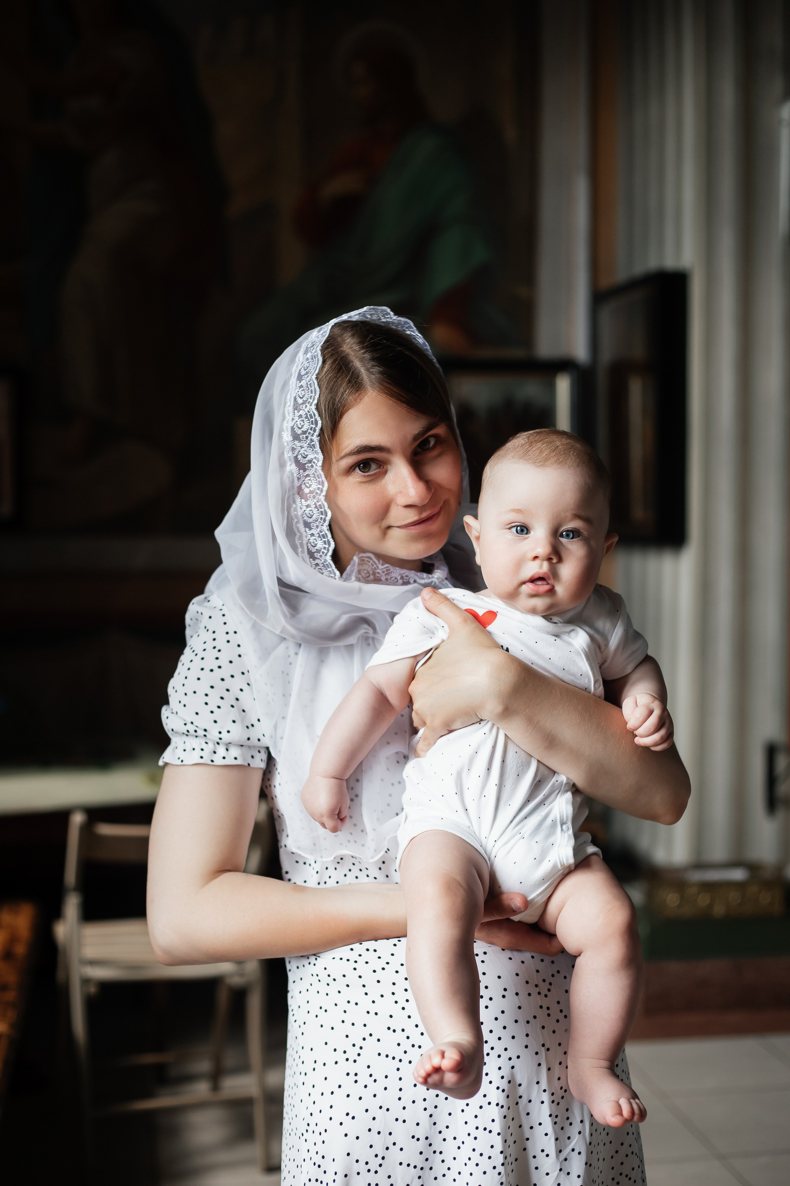Крещение Андрюши, Храм Покрова Пресвятой Богородицы в селе Жестылево. Фотограф Дмитров и МО Валентина Халикова