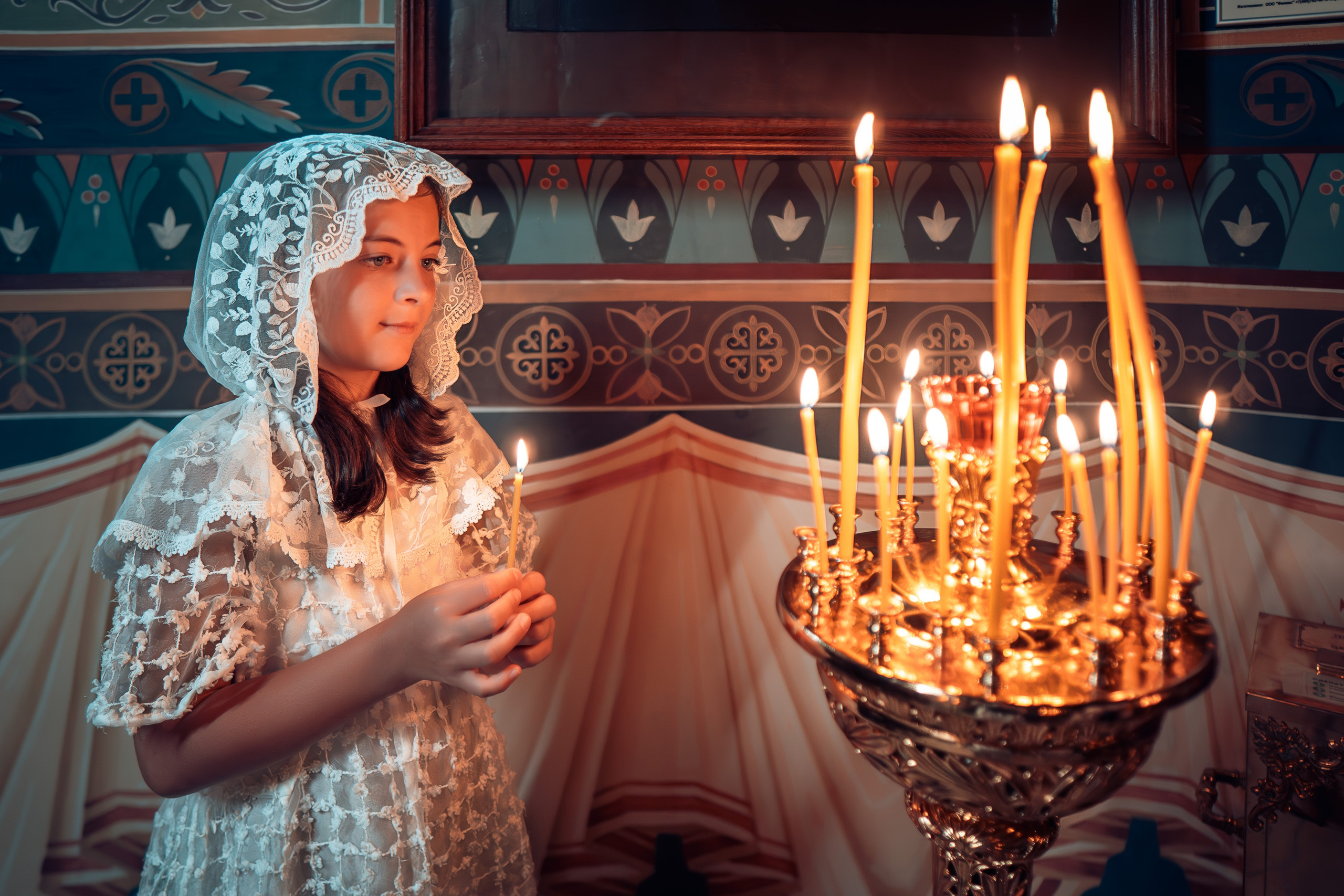 Таинство Крещения Евы и Софии