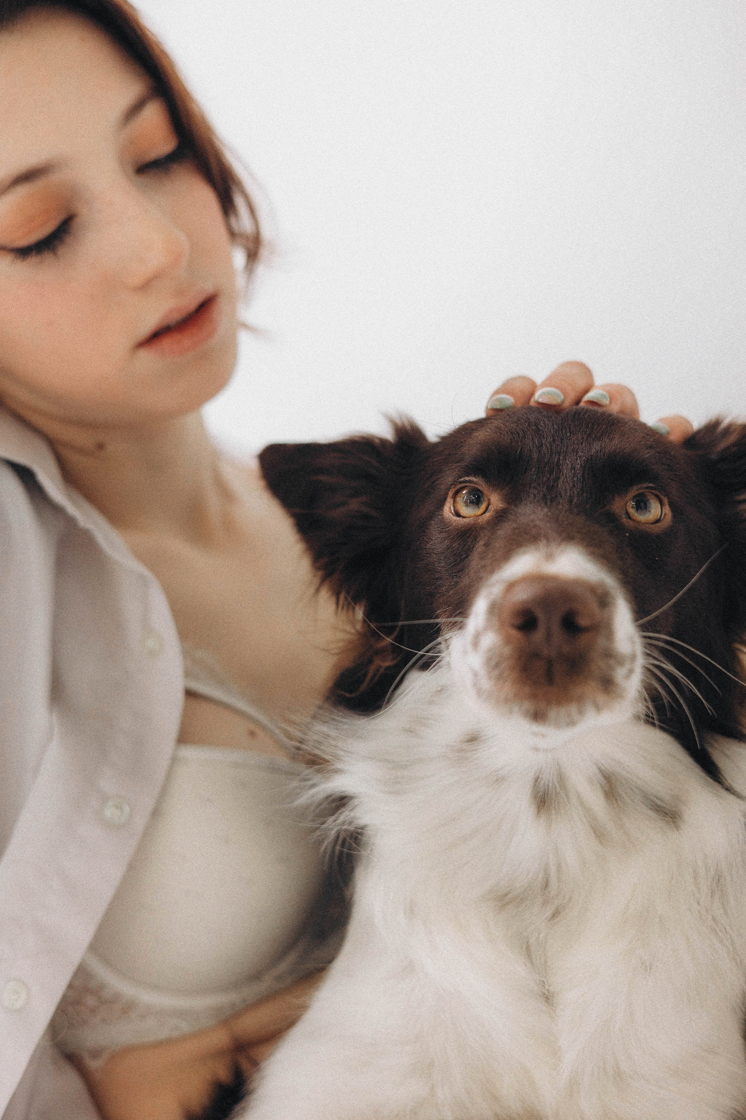 Алена и Гвендолин. Фотограф-анималист Богданова Полина