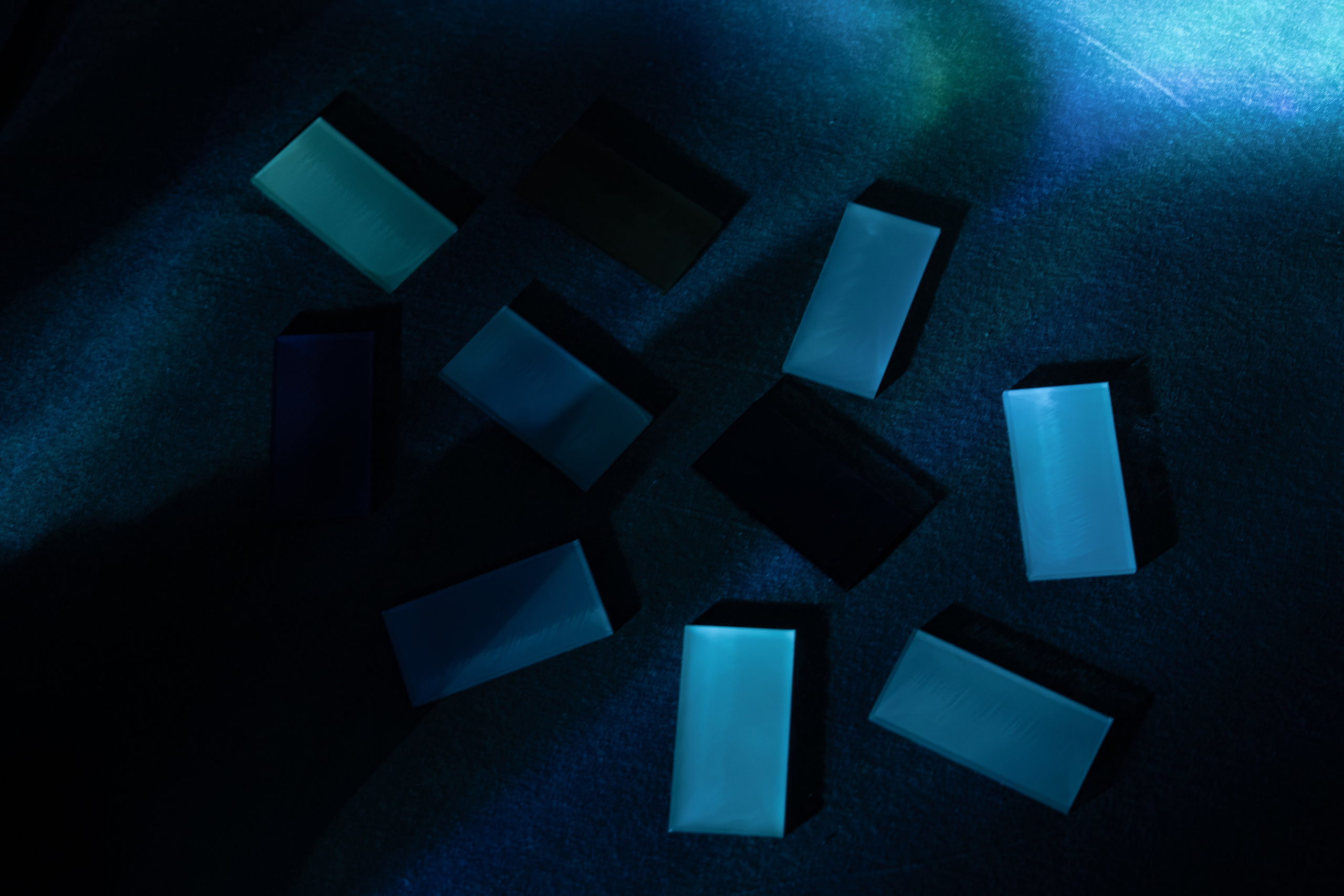 Из серии "Геометрия пустоты", 2026. Холст, стекло, свет.