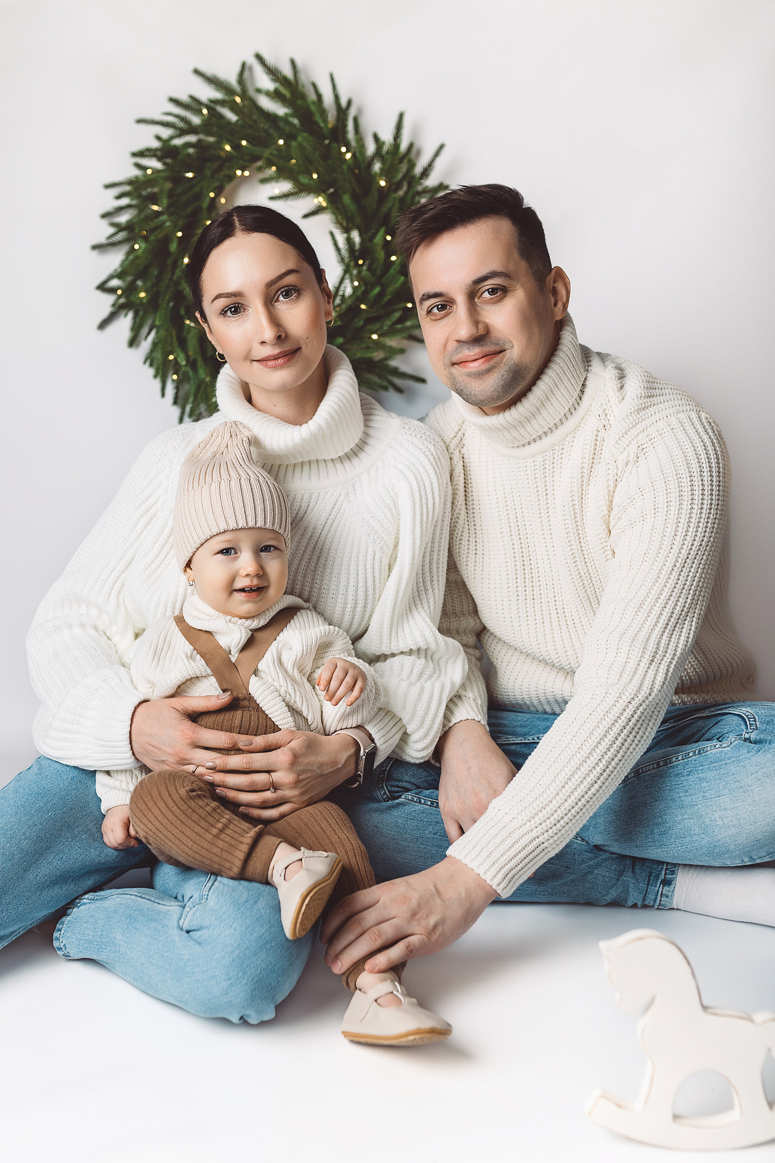 Семейные фото на годиках. Фотограф новорожденных Серпухов, Протвино, Москва I Марина Бурмистрова