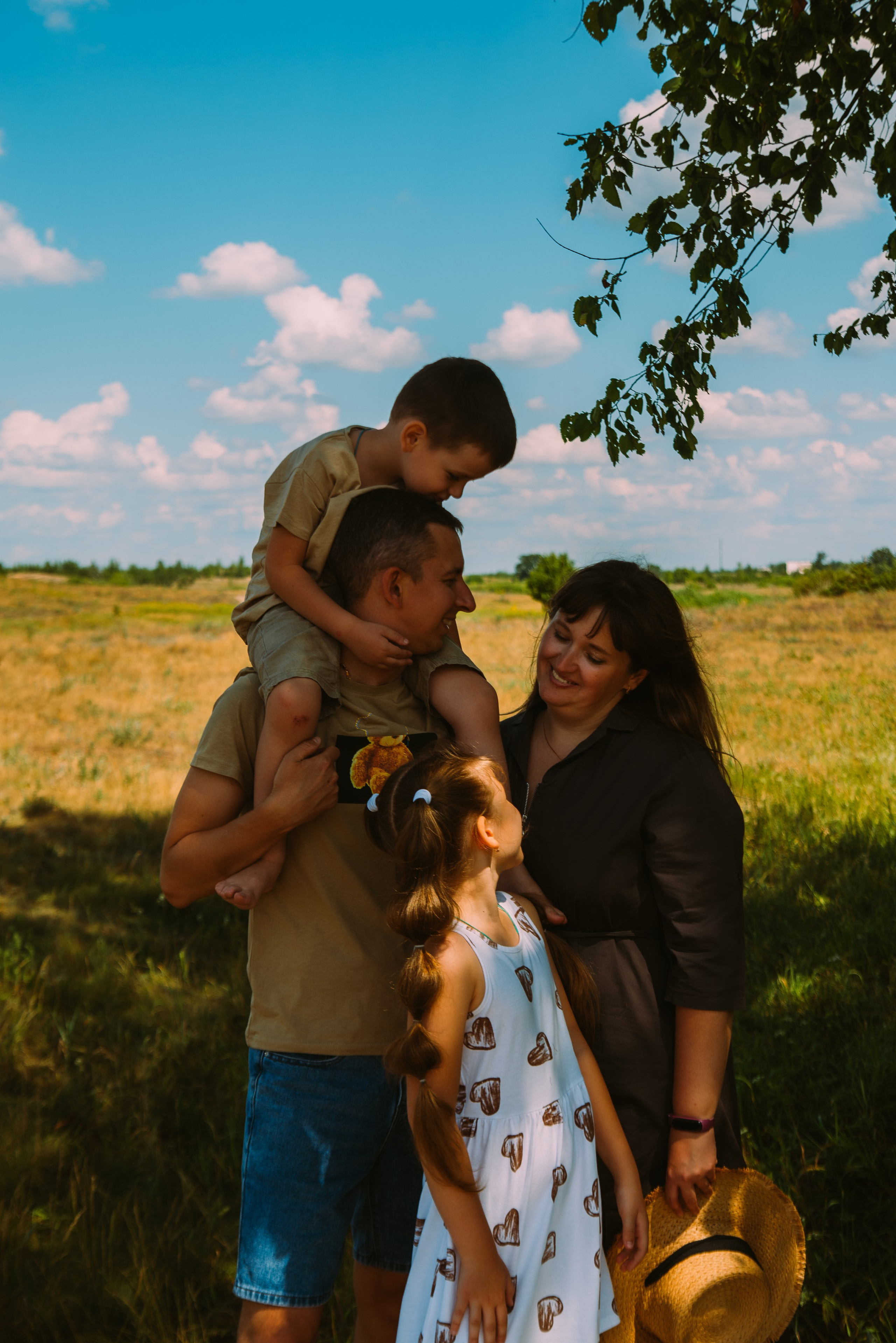 Семейная фотосессия летом с детьми. Семейный, детский фотограф в Минске Вероника Гапоненко