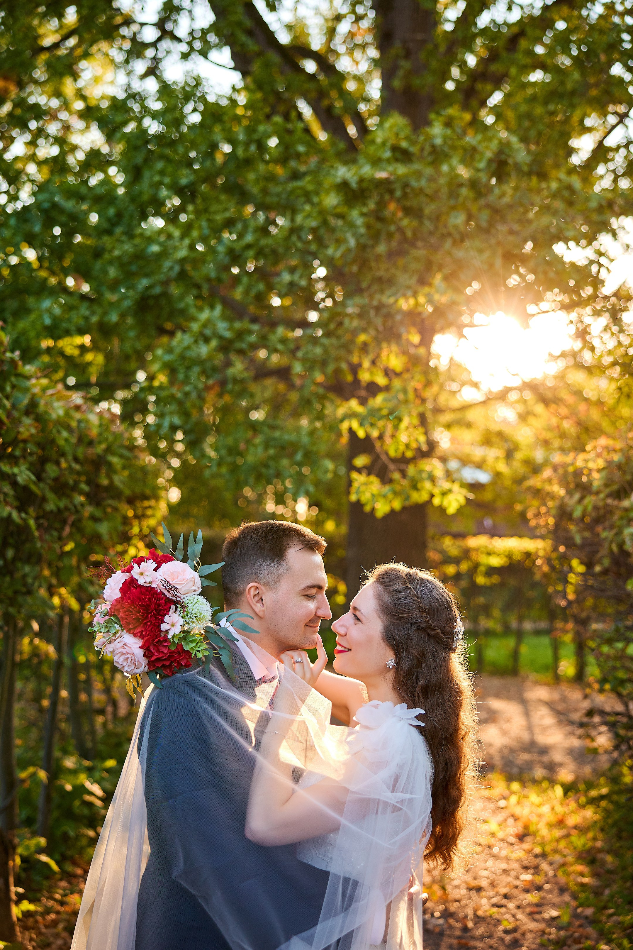 Свадебная фотосессия в Кусково. Свадебный фотограф Сергей Колбинский