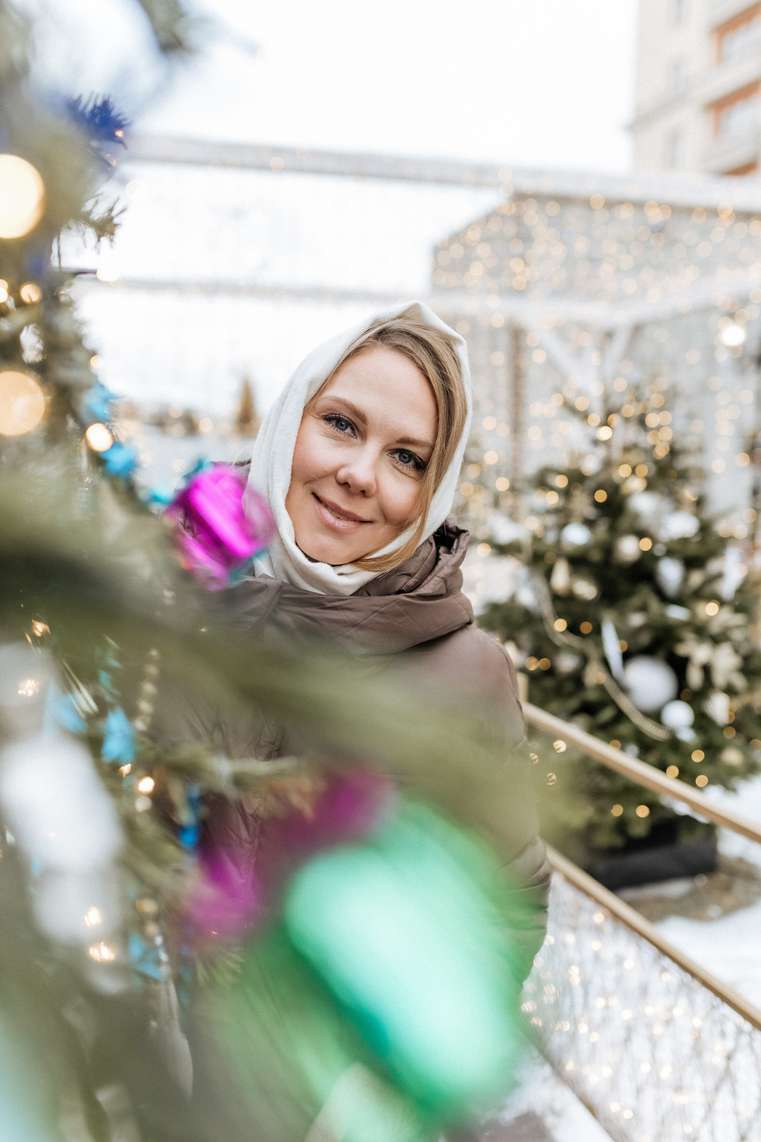 Новогодняя прогулка, ГУМ-ярмарка. Ира и Маша!. Профессиональный фотограф, Москва |Видное Елена Елизарова