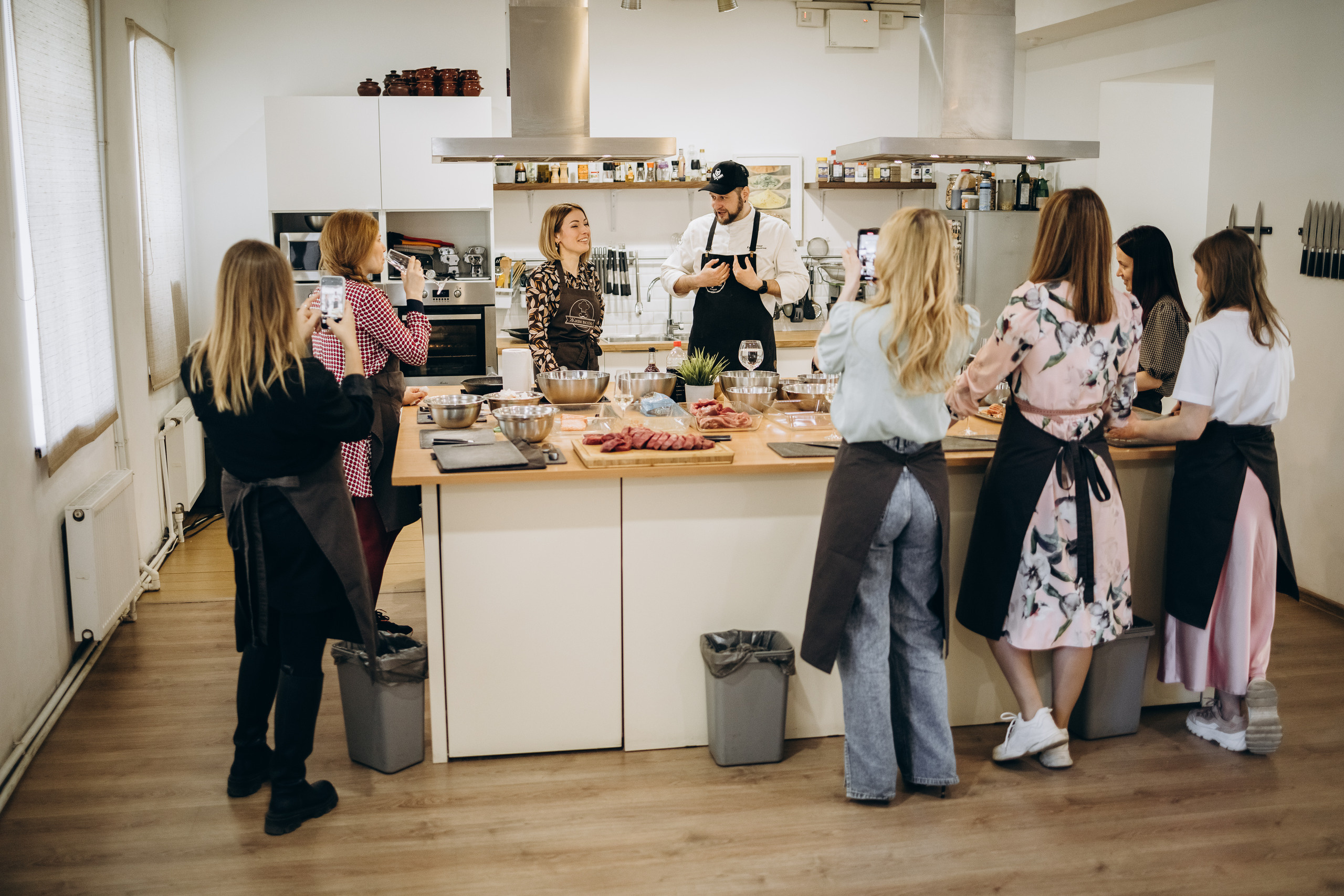 Кулинарный мастер-класс в студии «Живи вкусно». Фотограф в Москве