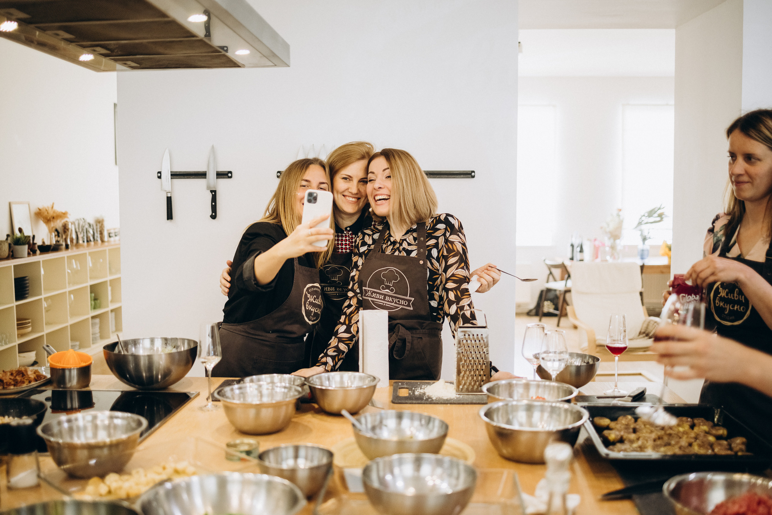 Кулинарный мастер-класс в студии «Живи вкусно». Фотограф в Москве