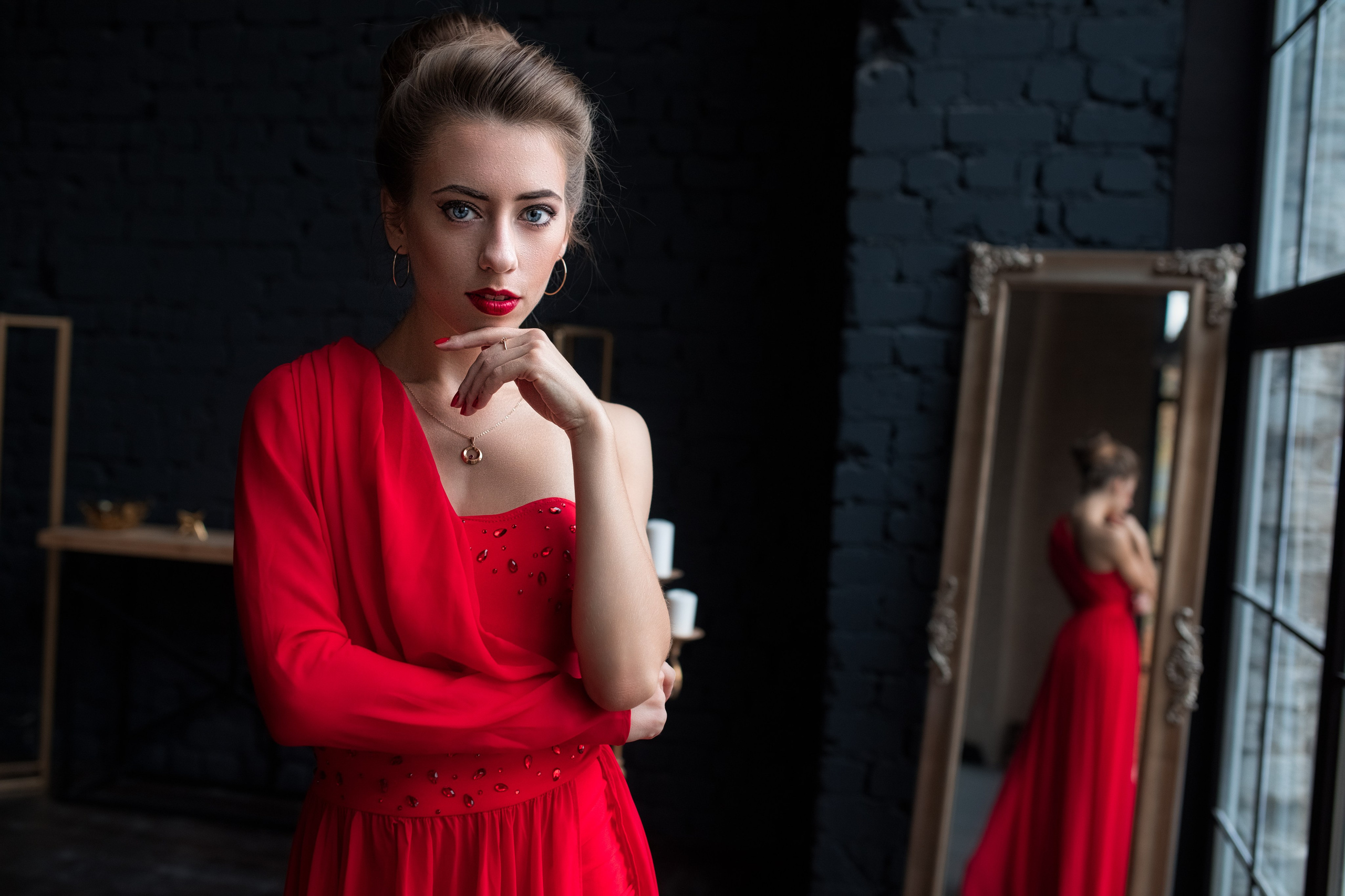 Фотосет с Викторией в интерьерной фотостудии 12.24 в Воронеже для «себя»