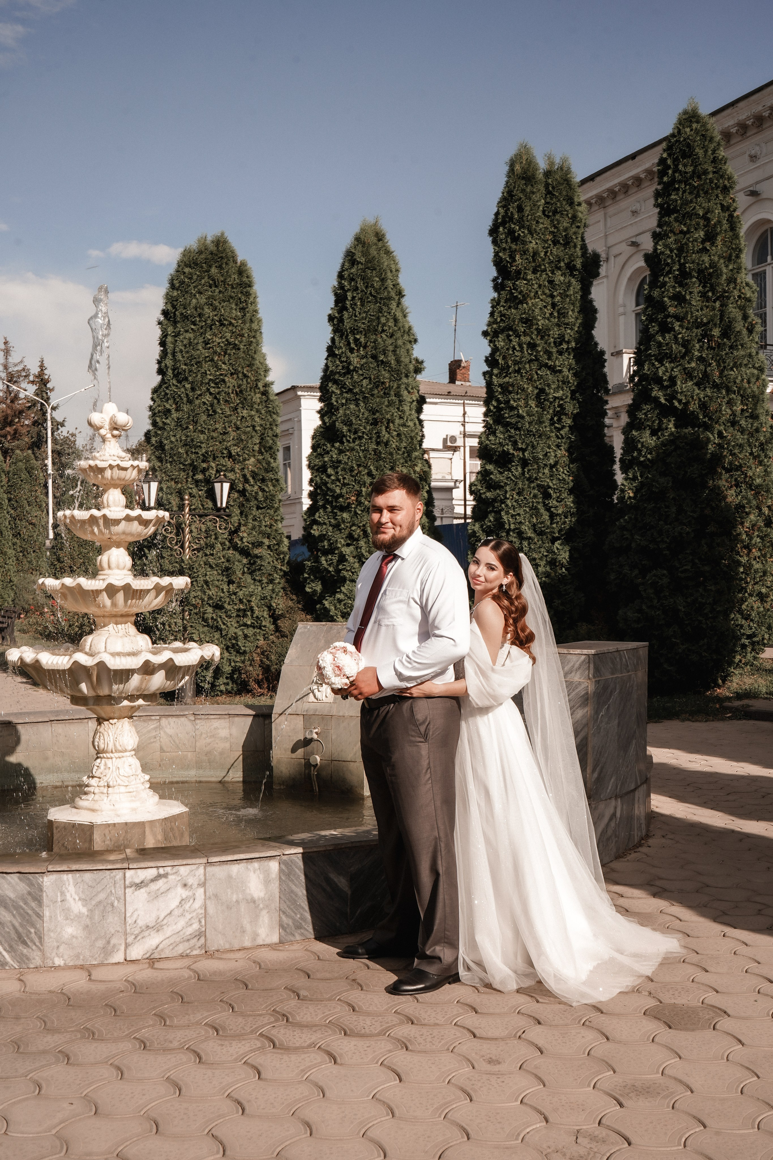 Свадебная фотосессия в Новочеркасске. Александровский парк и Вознесенский войсковой всеказачий собор. Андрей и Елена. Свадебный фотограф в Ростове-на-Дону. Таинство Крещения и Венчания, семейные фотосессии. Алёна Чёботова