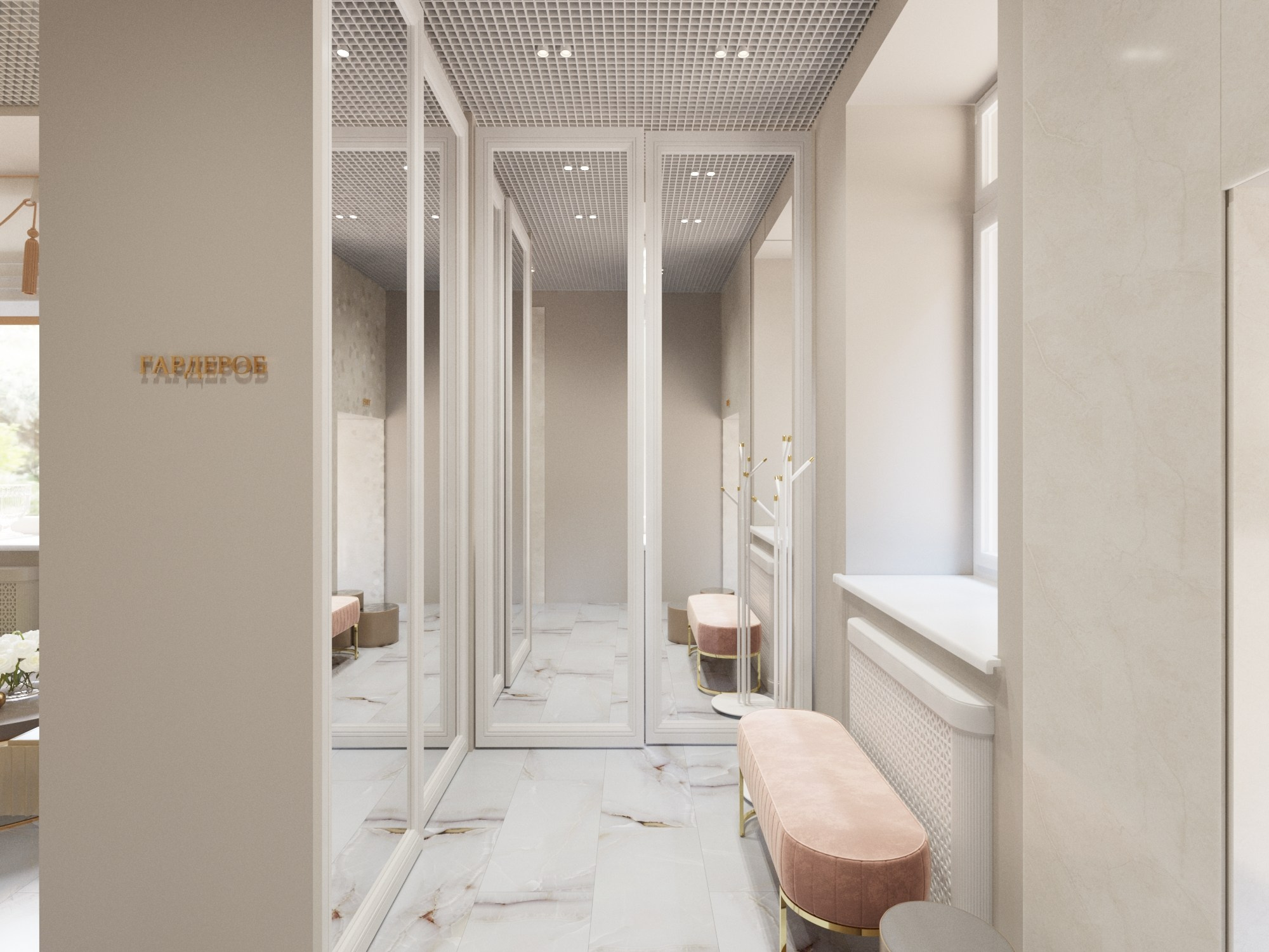 Проект Косметологического центра в старинном здании Екатеринбурга. Интерьерный дизайнер и художник. Локация в г. Екатеринбурге беру проекты в разных странах