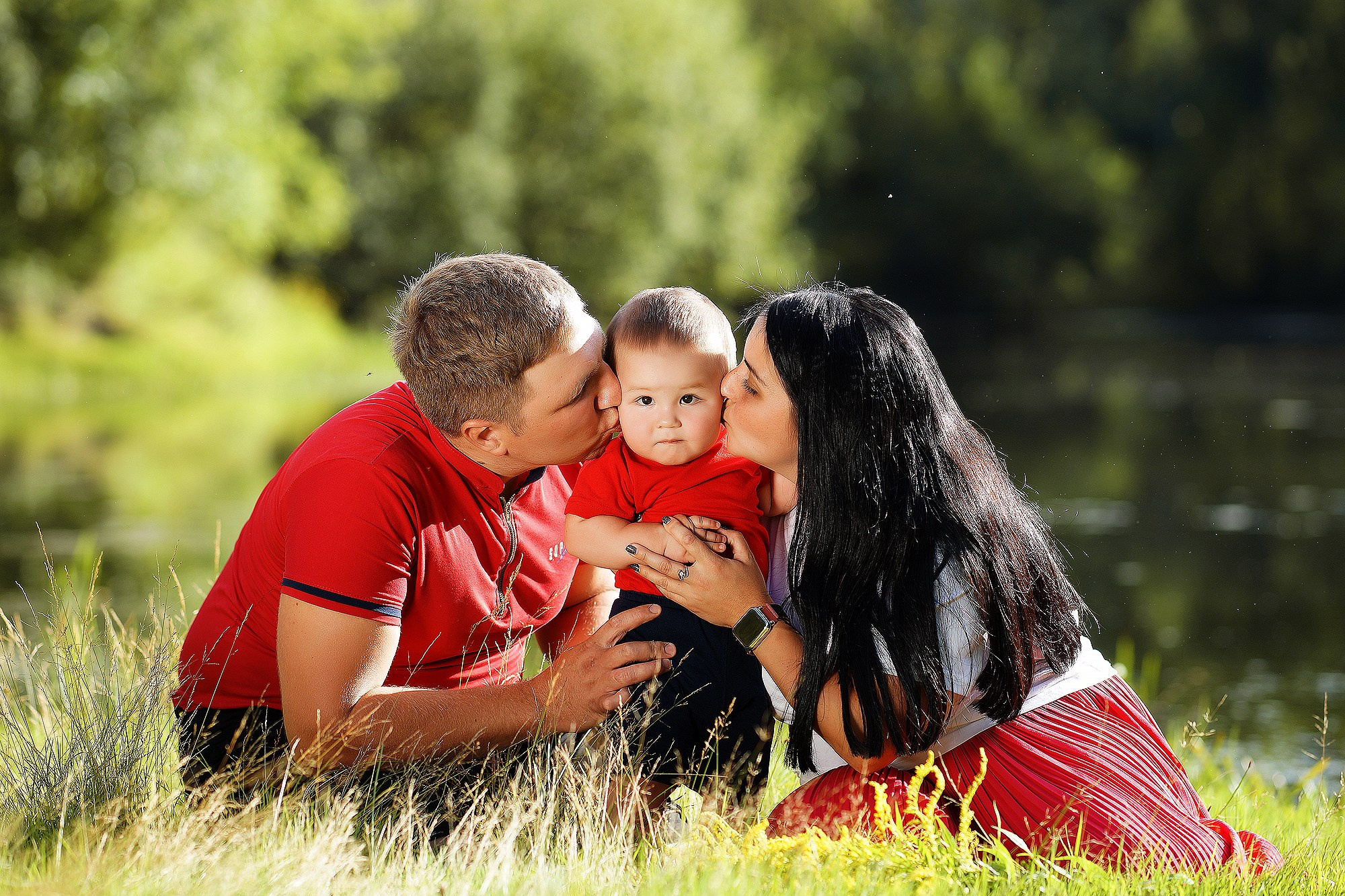 Семейная съёмка на природе. Семейный фотограф г. Новокузнецк Юлия Машникова