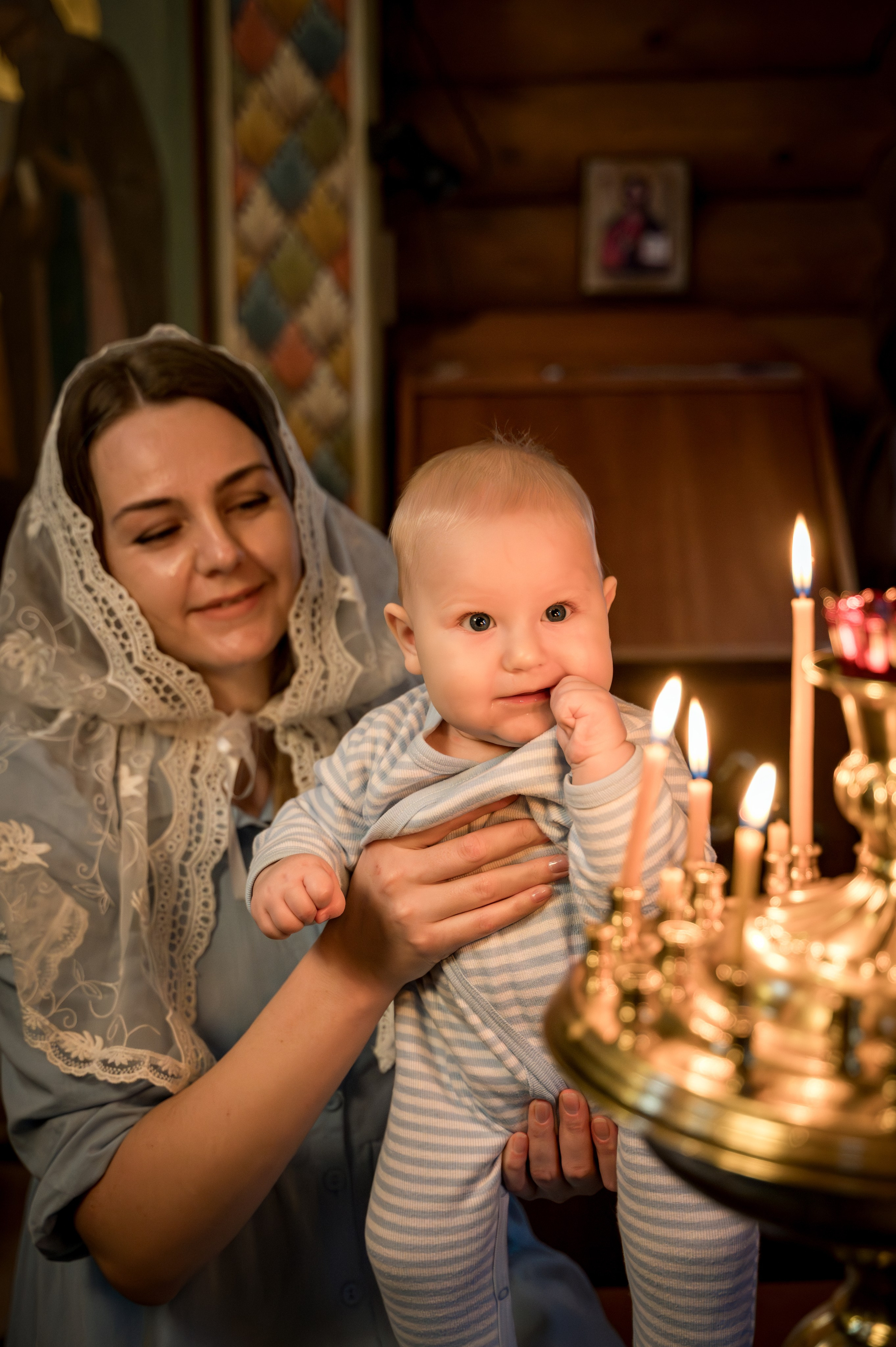 Крещение в Никольском храме д. Островцы