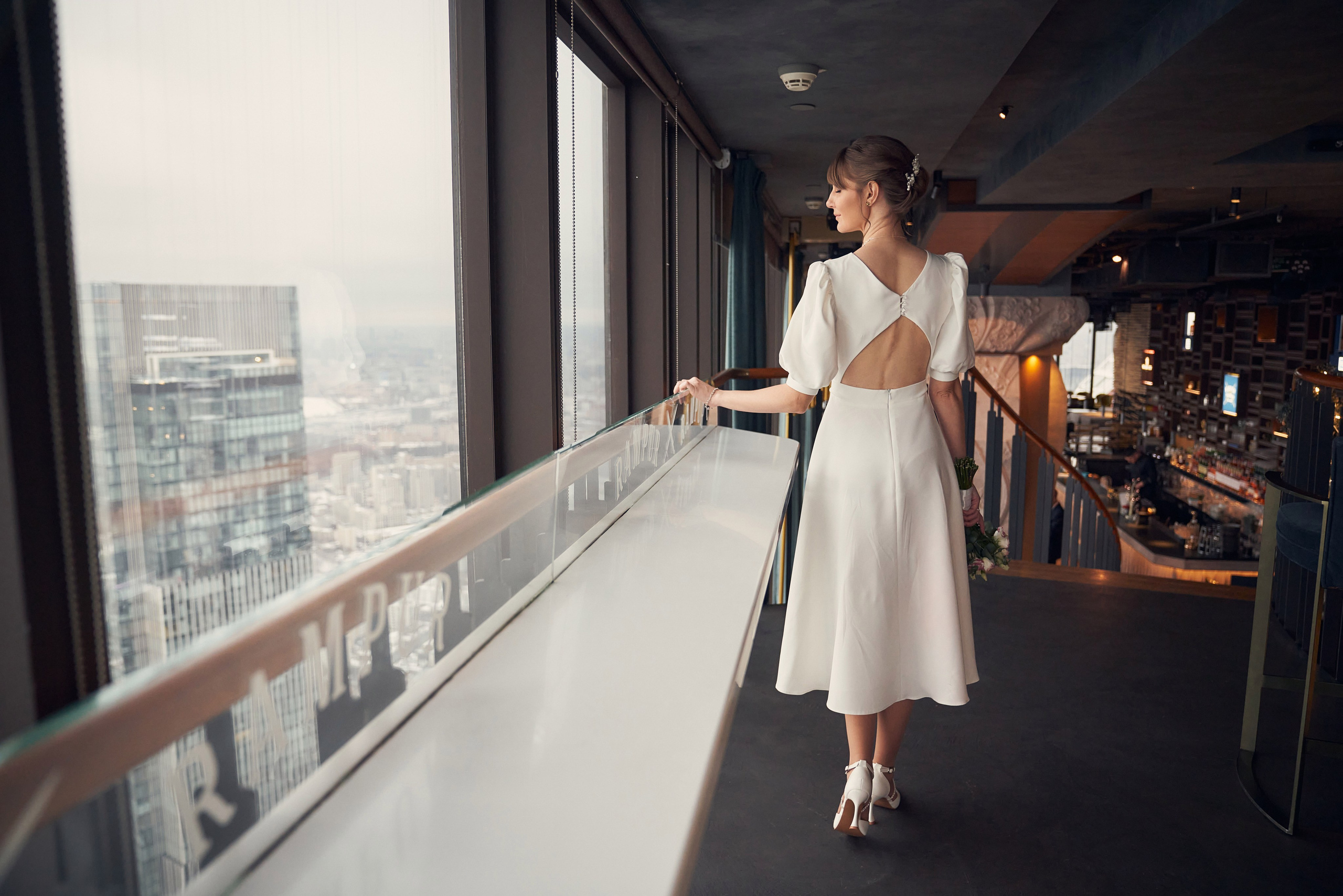 Свадебная Фотосессия в Москва-Сити, ресторан Birds