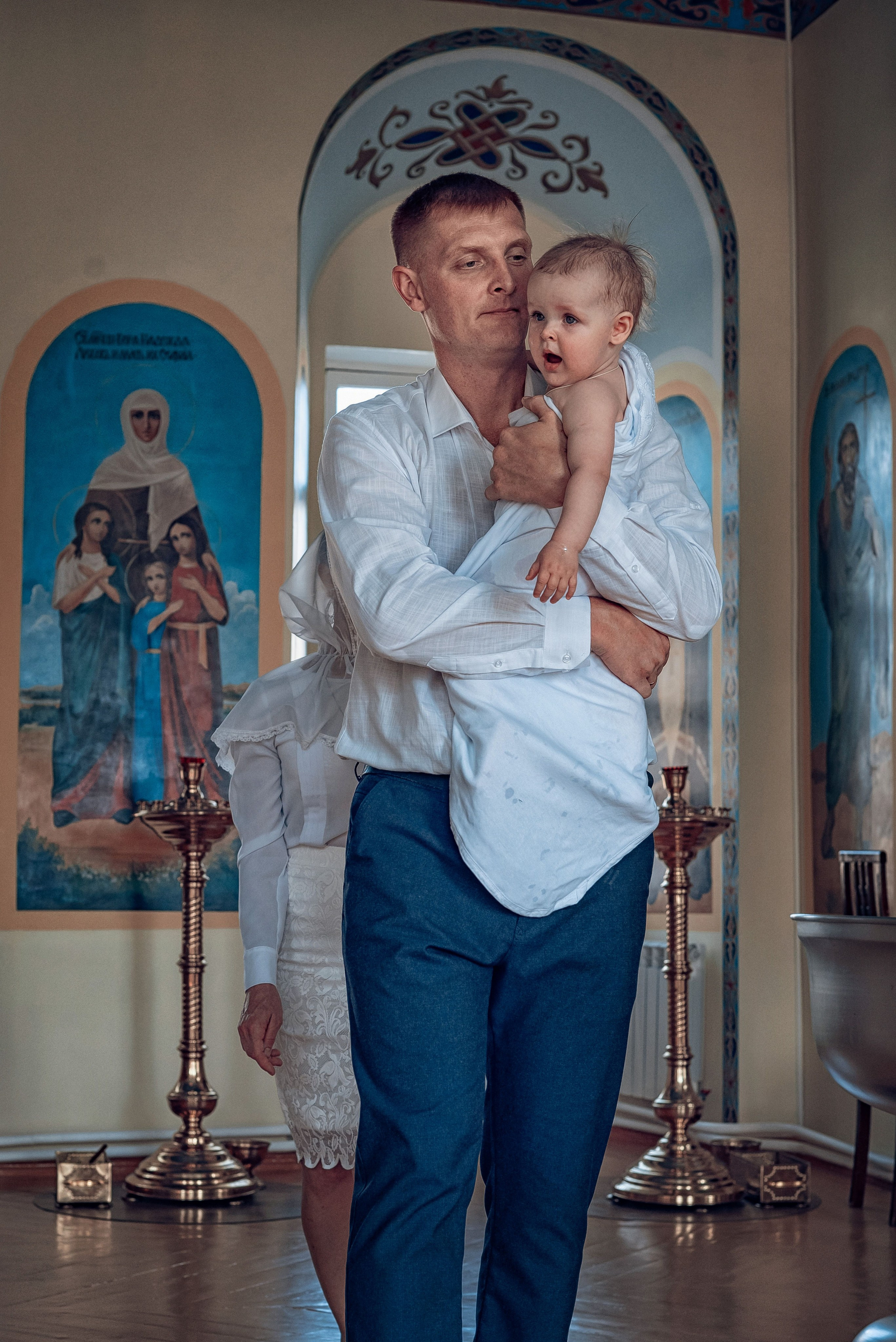 Съемка таинства крещения в Красноярске. Фотографы крещения/венчания  Красноярск Татьяна и Вячеслав Переваловы