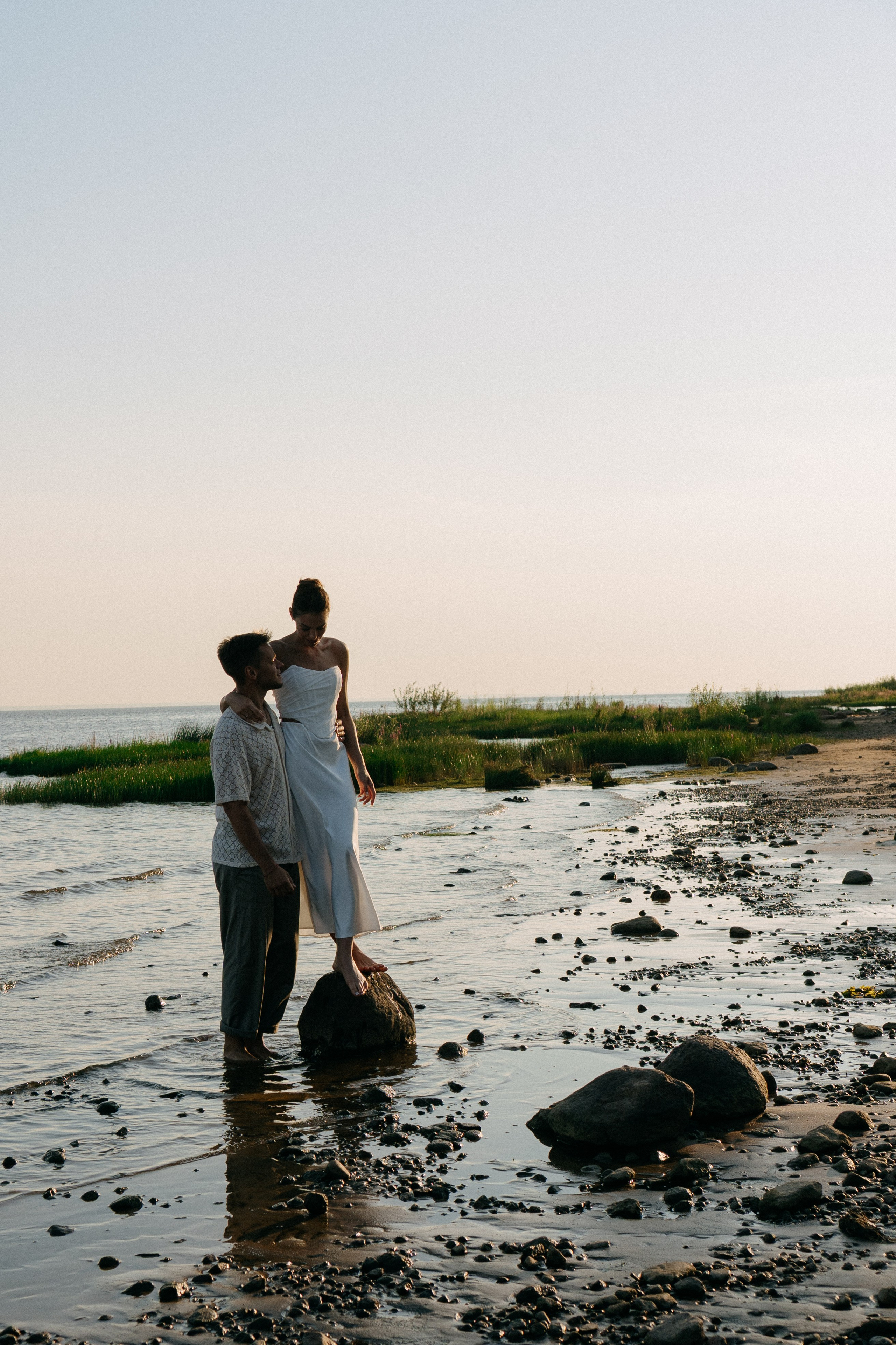 СВАДЕБНАЯ ФОТОСЕССИЯ ВЫЕЗДНОЙ ЦЕРЕМОНИИ (ФИНСКИЙ ЗАЛИВ). Профессиональный фотограф, Санкт-Петербург — Виктория Богомолова