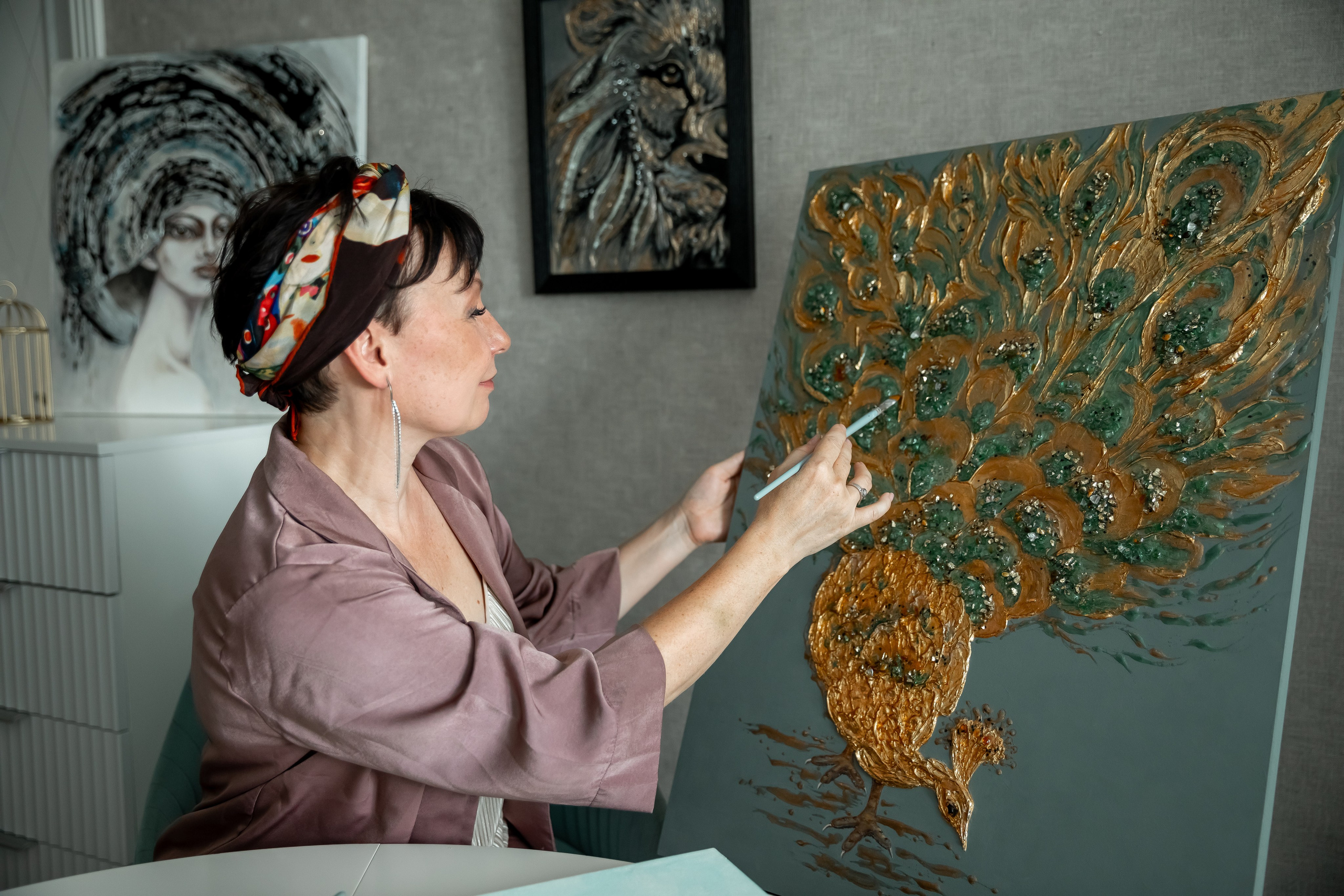 Фотосессия для художницы. Индивидуальный и семейный фотограф Ирина Москвичёва