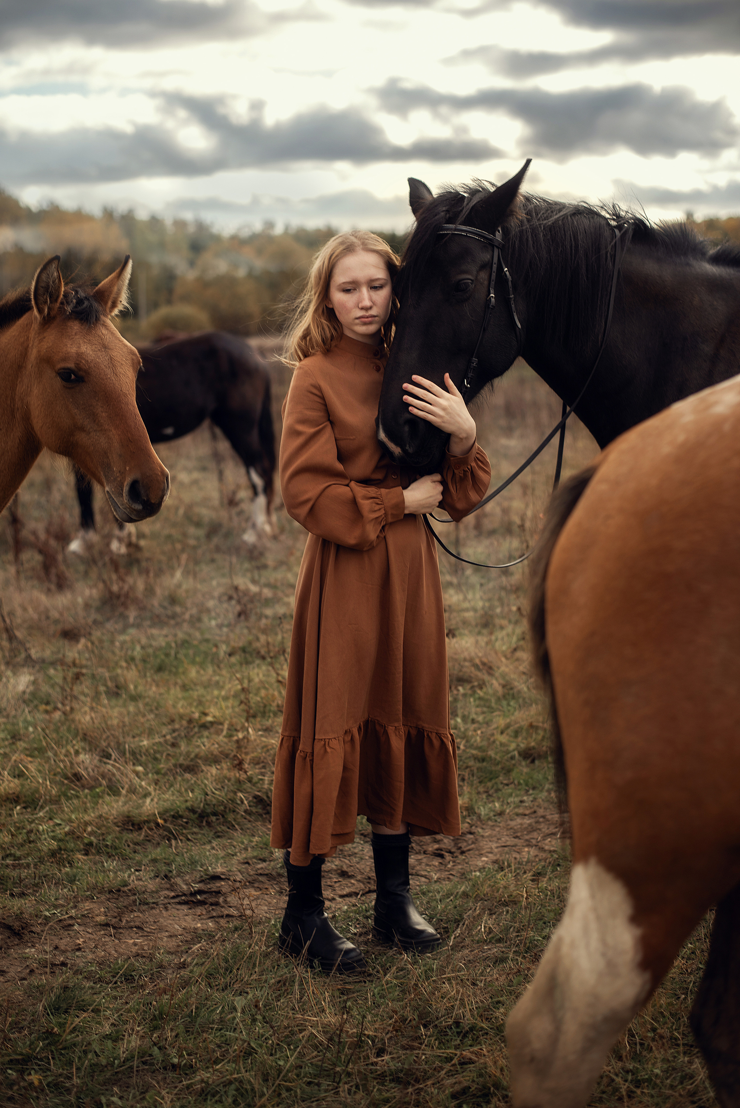 С лошадьми. Семейный фотограф Екатерина Шаманаева