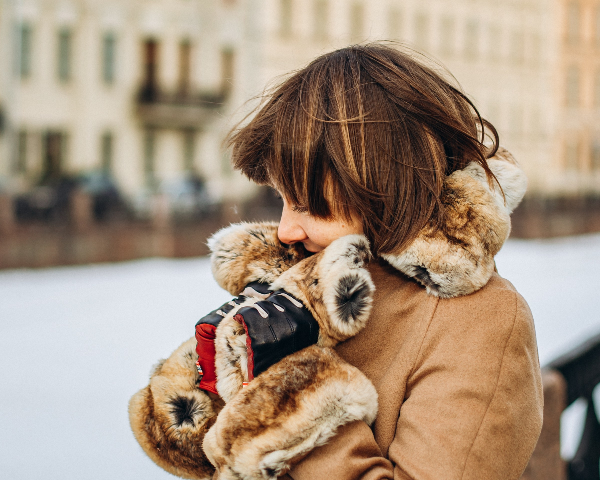 Наталья в феврале. Фотопрогулка в Петербурге. Индивидуальный и семейный фотограф в Санкт-Петербурге