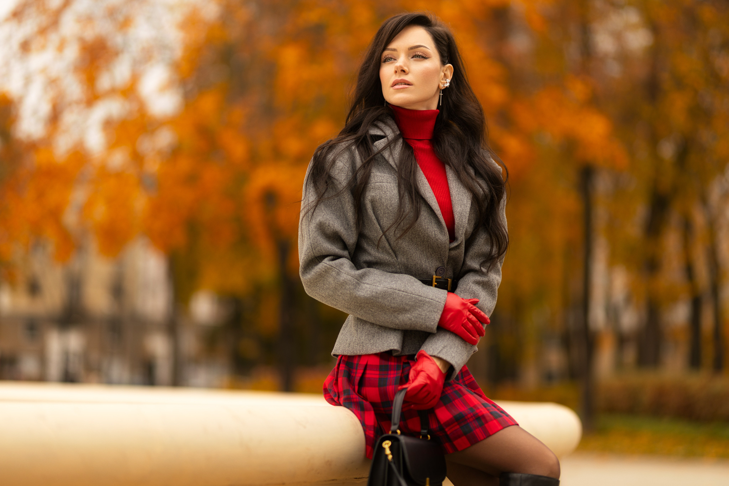 Фотосет с Екатериной в парке на осеннюю тему для «себя»