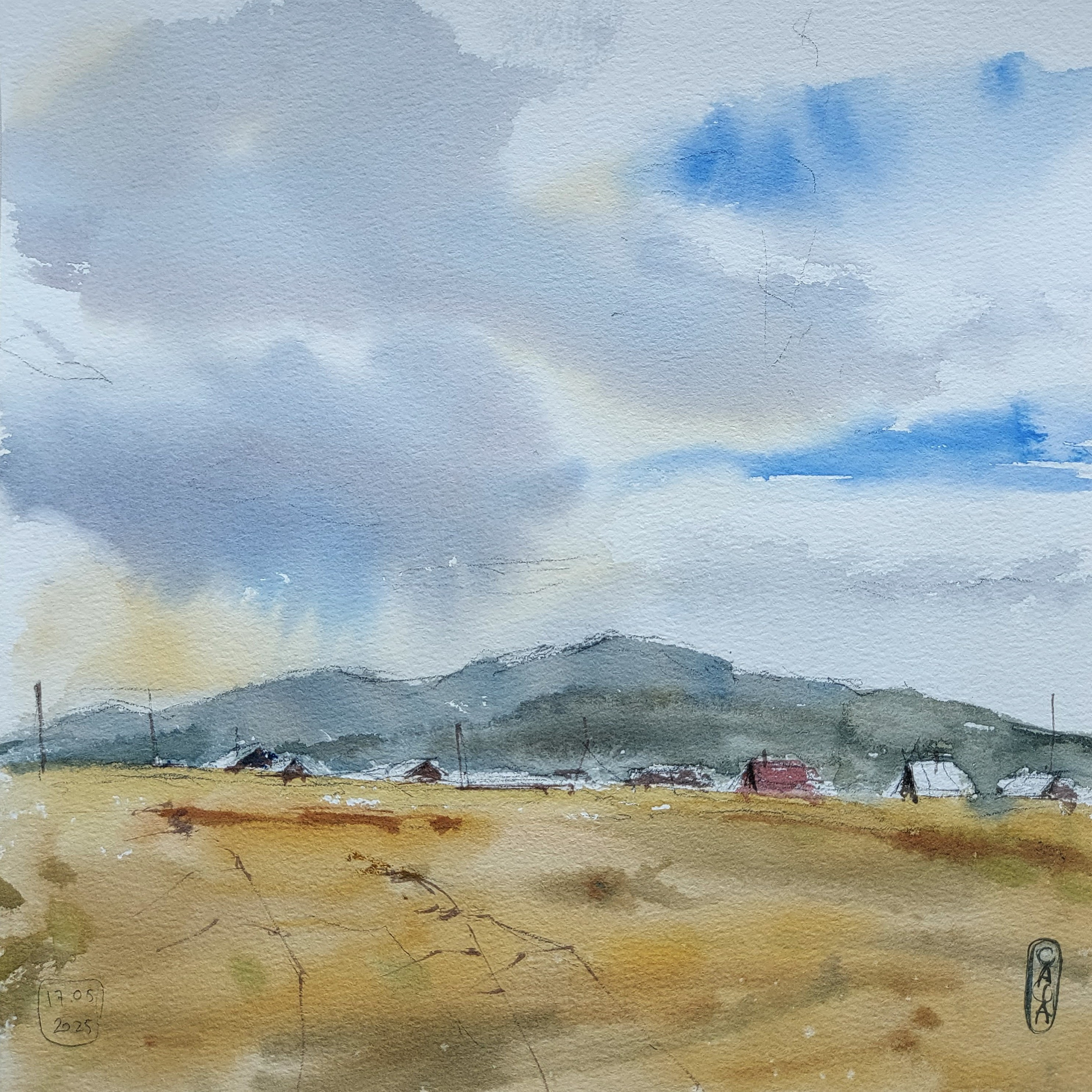 Dachas of Krasnokamensk, Zabaykalsky Krai, Russia | May 2025 | 26 x 26 cm