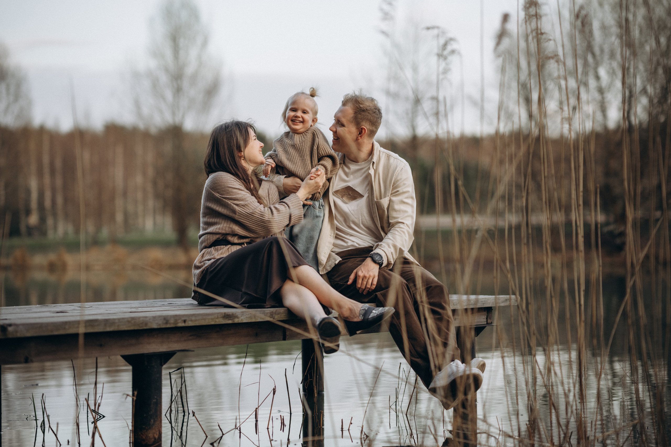 Стеша и её родители. Семейный и детский фотограф Москва Дарья Бугра
