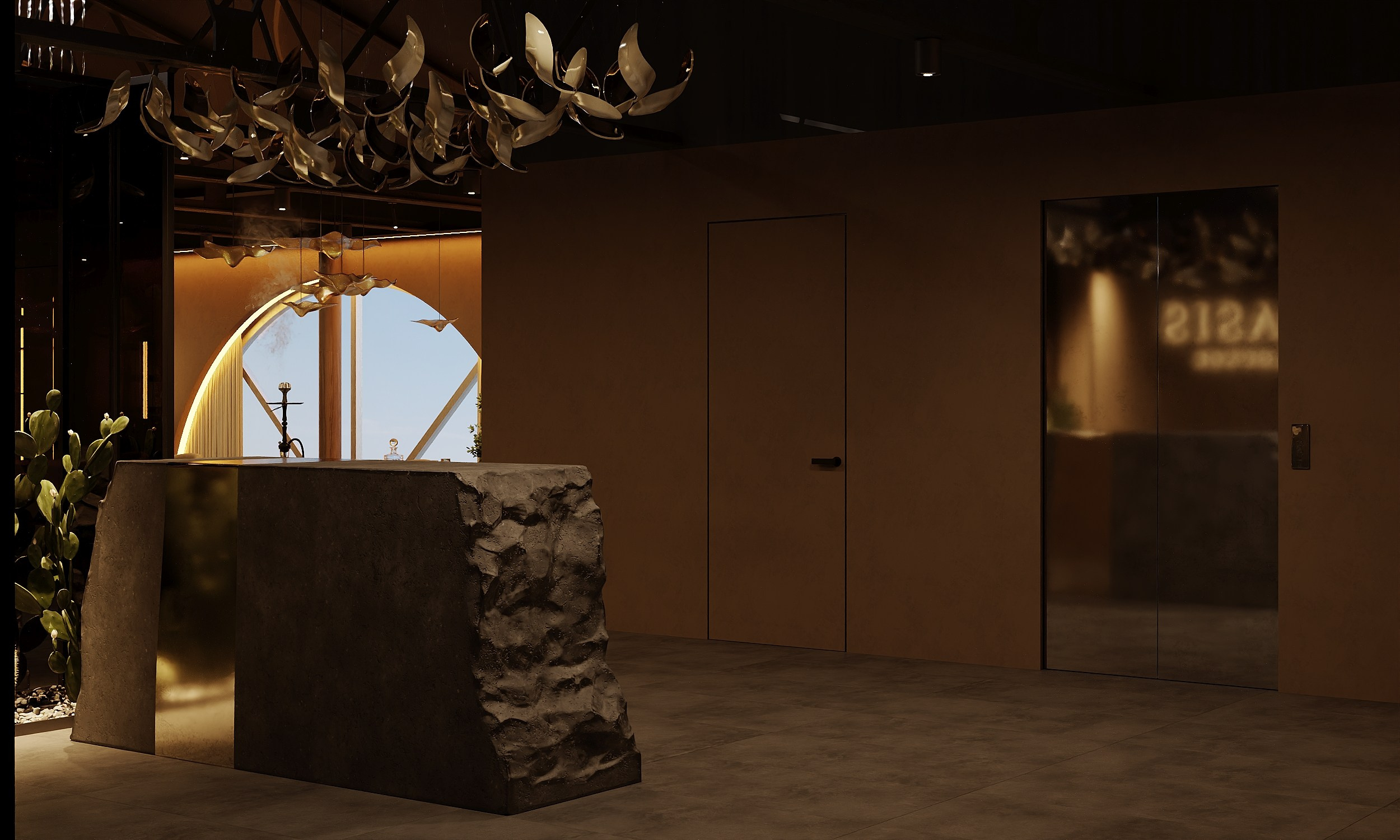 Кальянная Oazis Lounge. Студия дизайна интерьера в Москве T.Art Design