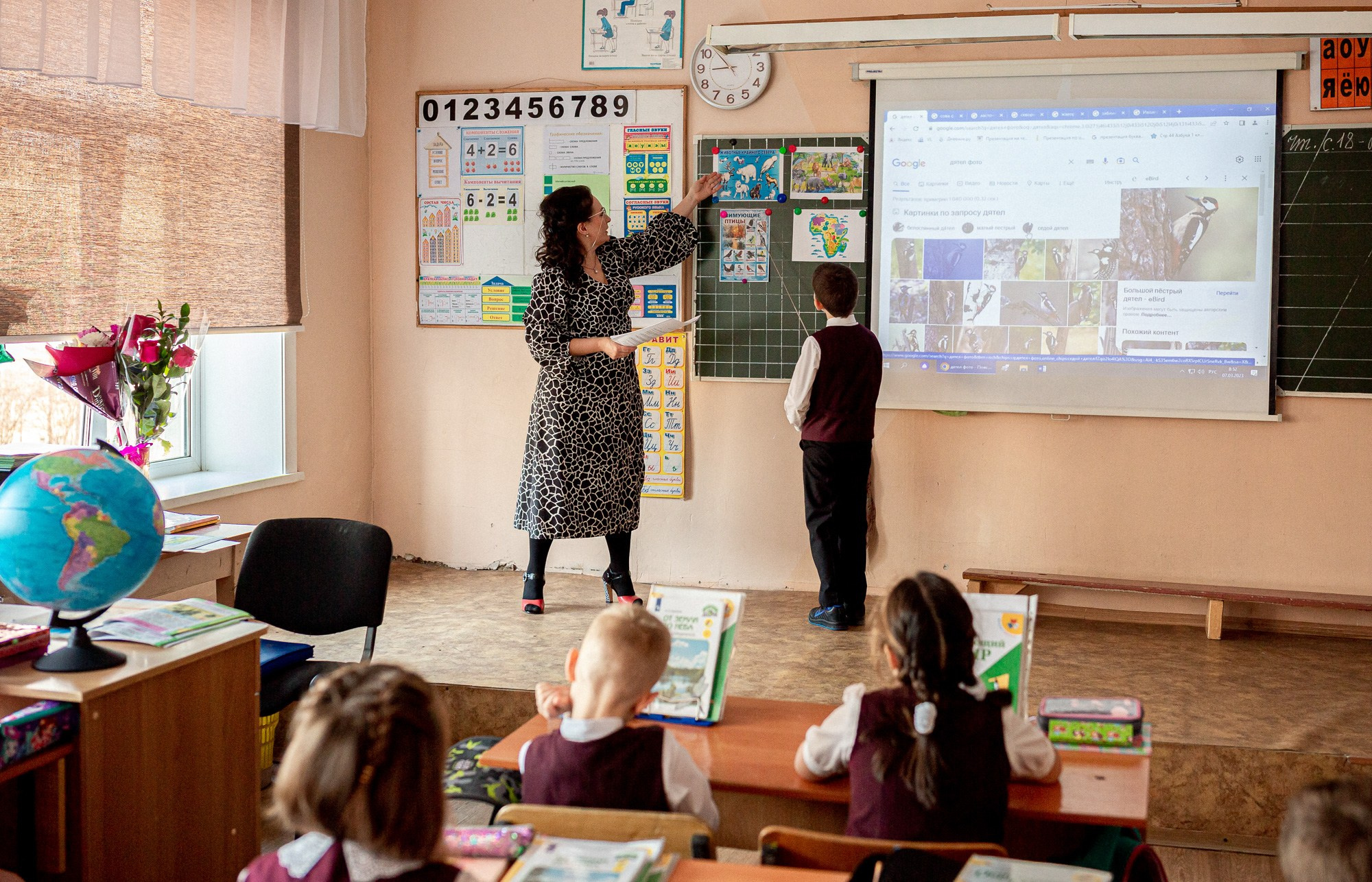 Уроки в школе. Андрей Кровлин — фотограф в Славянке