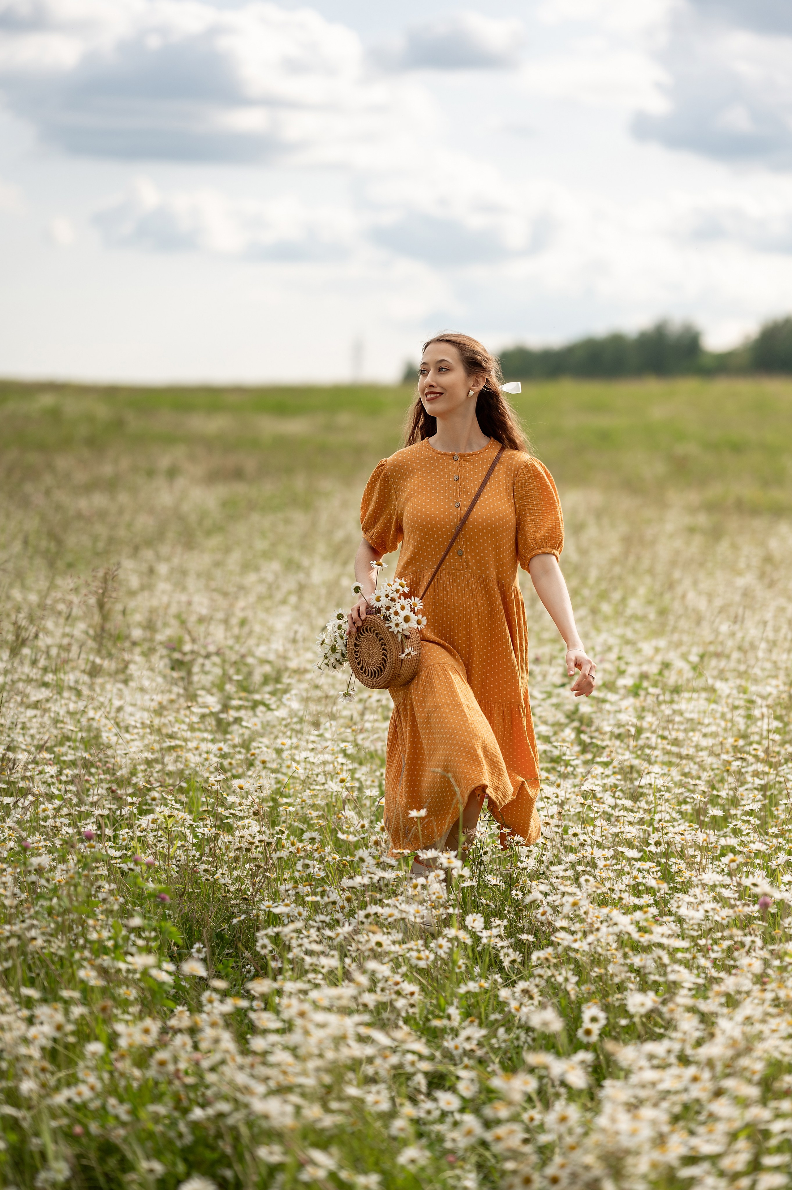 Ромашковое поле. Детский и семейный фотограф г. Москва Оксана Катаджи