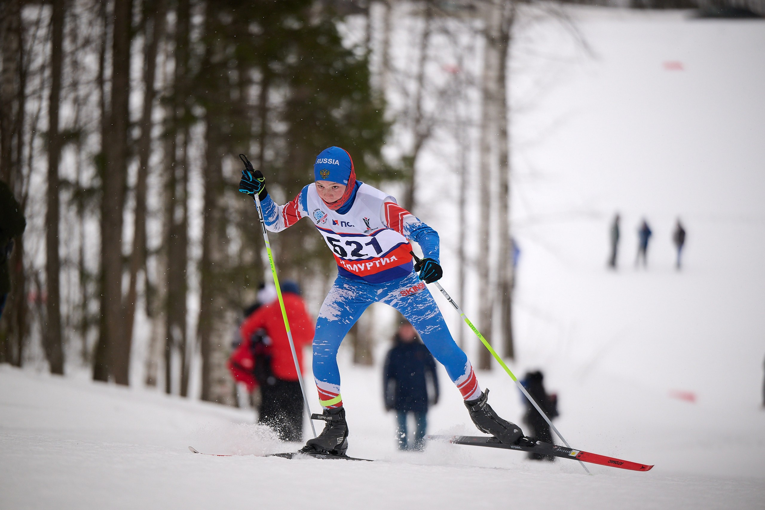 Всероссийские соревнования по лыжным гонкам «Пионерская правда». Ижевс. Спортивный репортажный фотограф в Ижевске Сергей Мерзляков