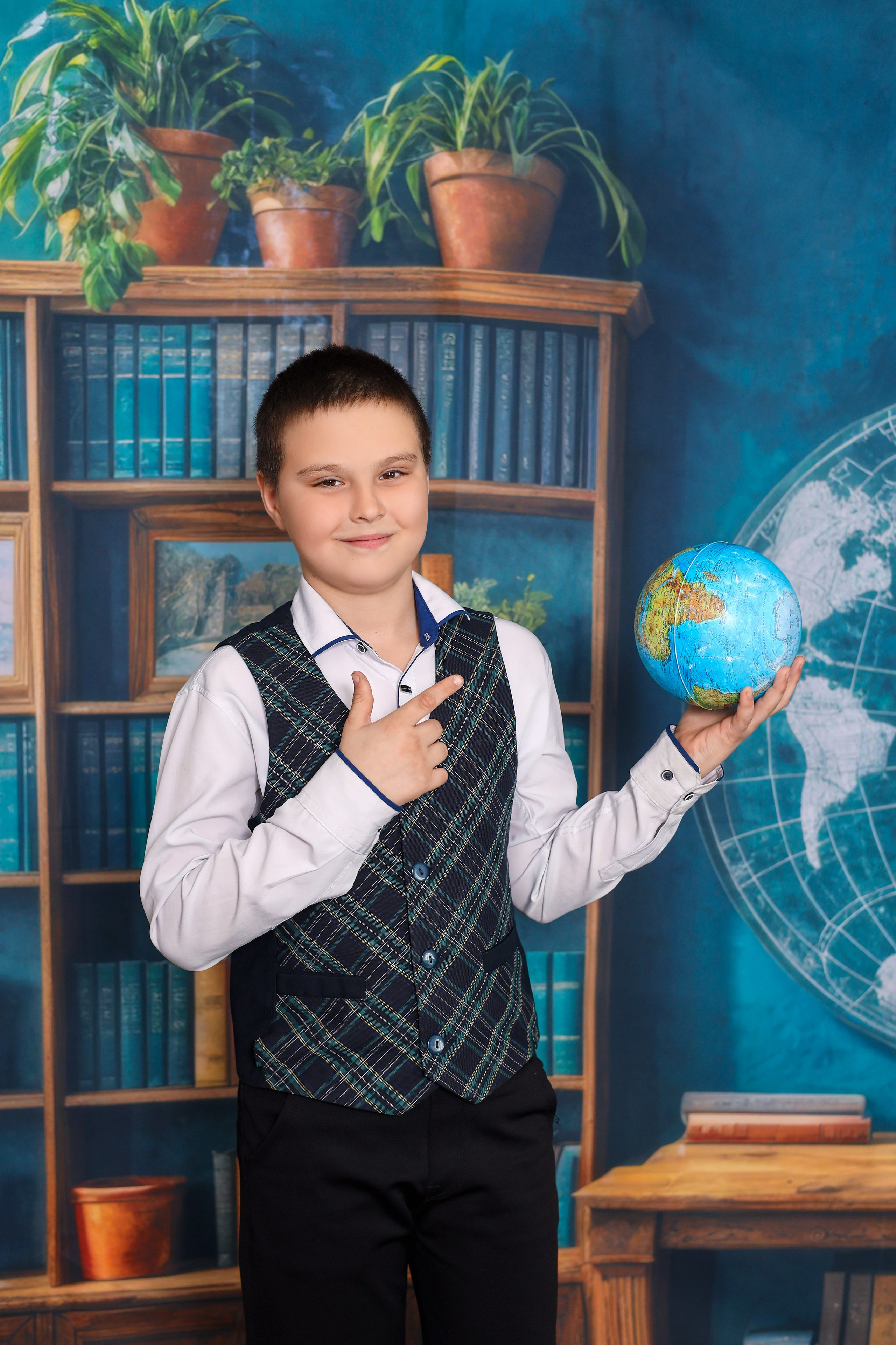 Фон " БИБЛИОТЕКА». Фотостудия «Стремянка».Фотосессии в детских садах и школах