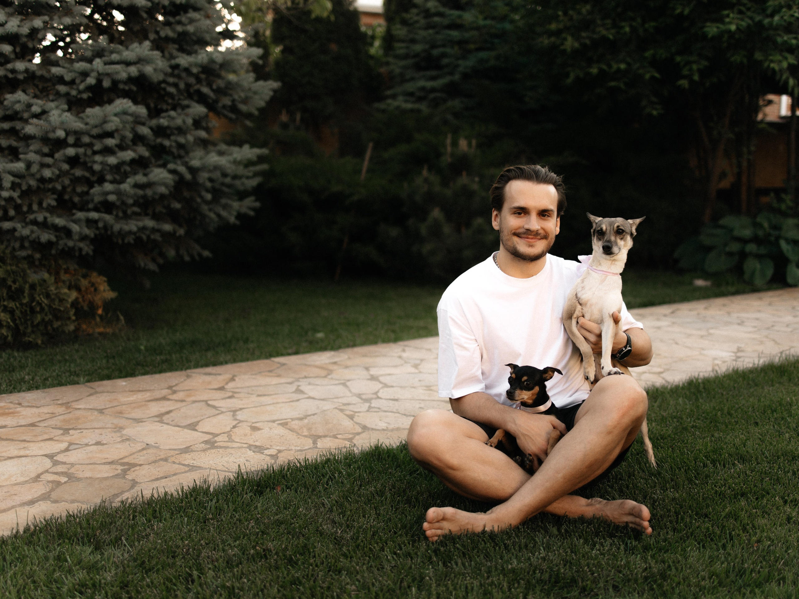 Love story с собачками. Семейный фотограф в Краснодаре Храмова Анна