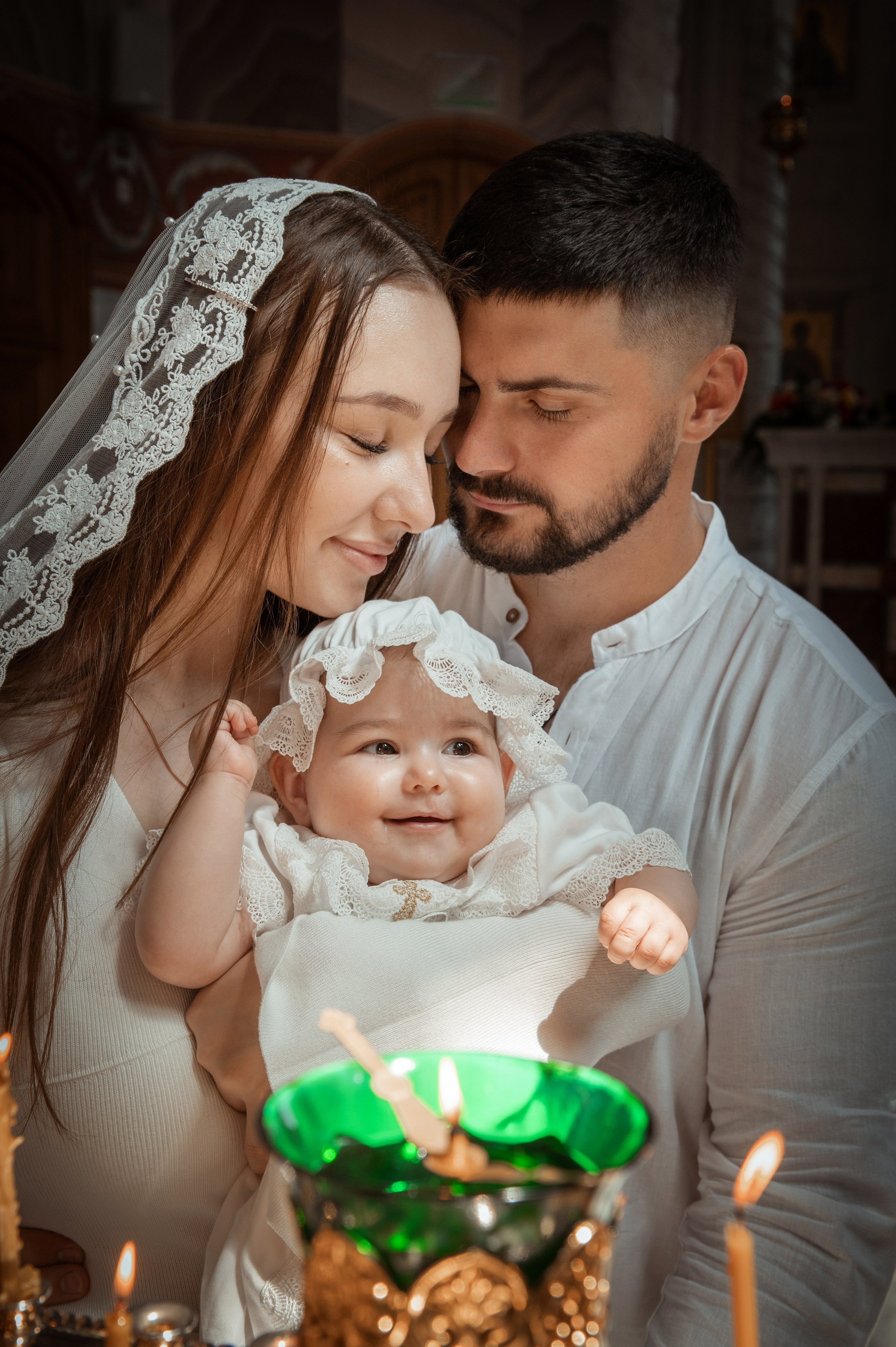 Таинство Крещения Александры, Александра-Невский Собор г. Волгоград. Церковный, семейный и репортажный фотограф Волгоград, Волжский