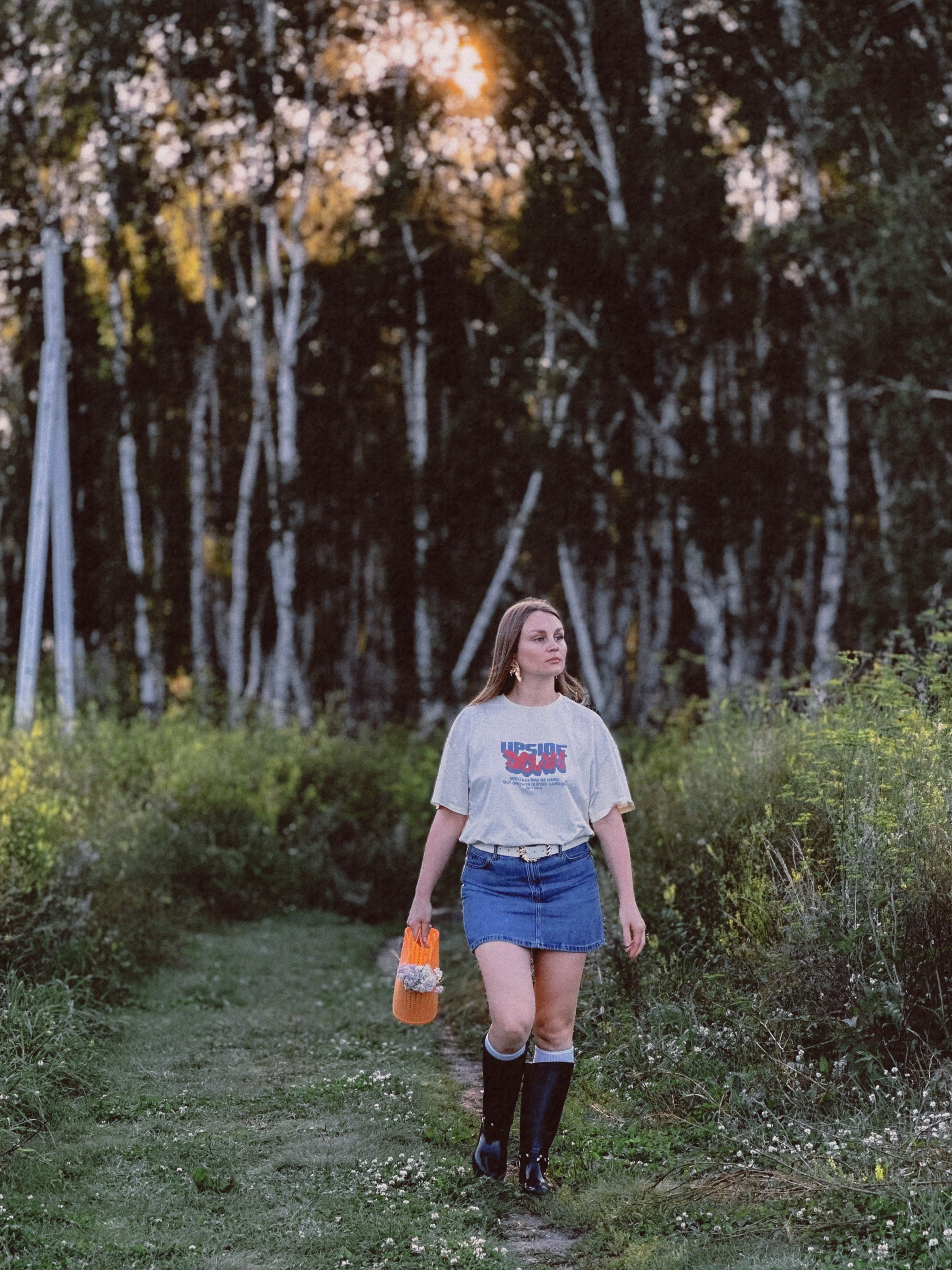 Ретро в берёзовом лесу. Чувственный мобильный фотограф в Казани и Сочи Дьяченко Дарья