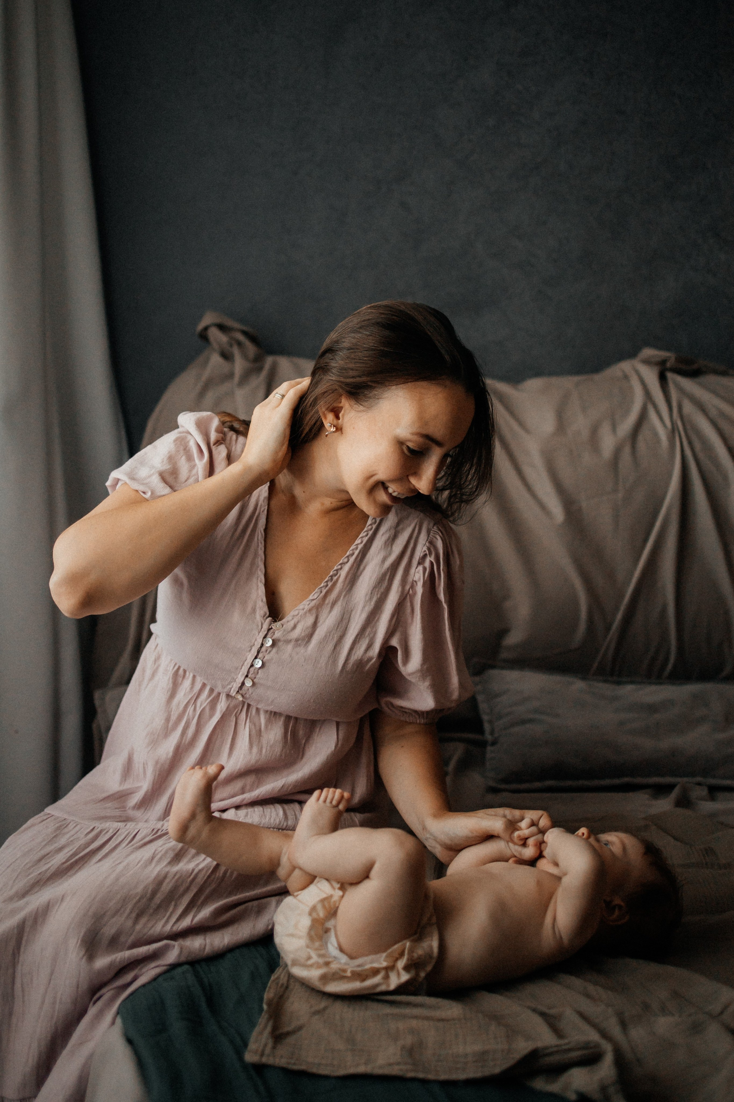 Юлия, Лиля и малышка Яся. Фотограф Алия Танцыкужина