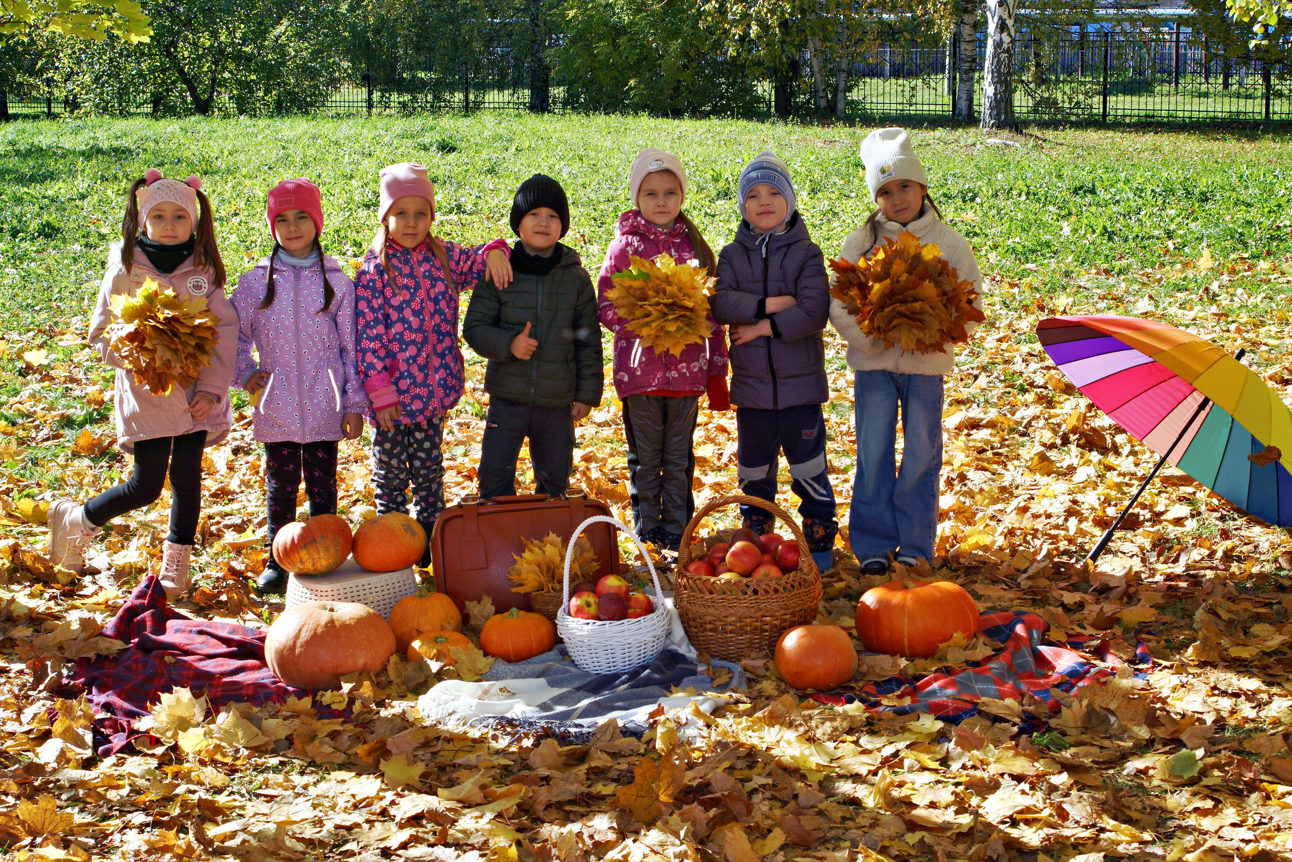 Осенняя фотосессия в детском саду г. Йошкар-Ола