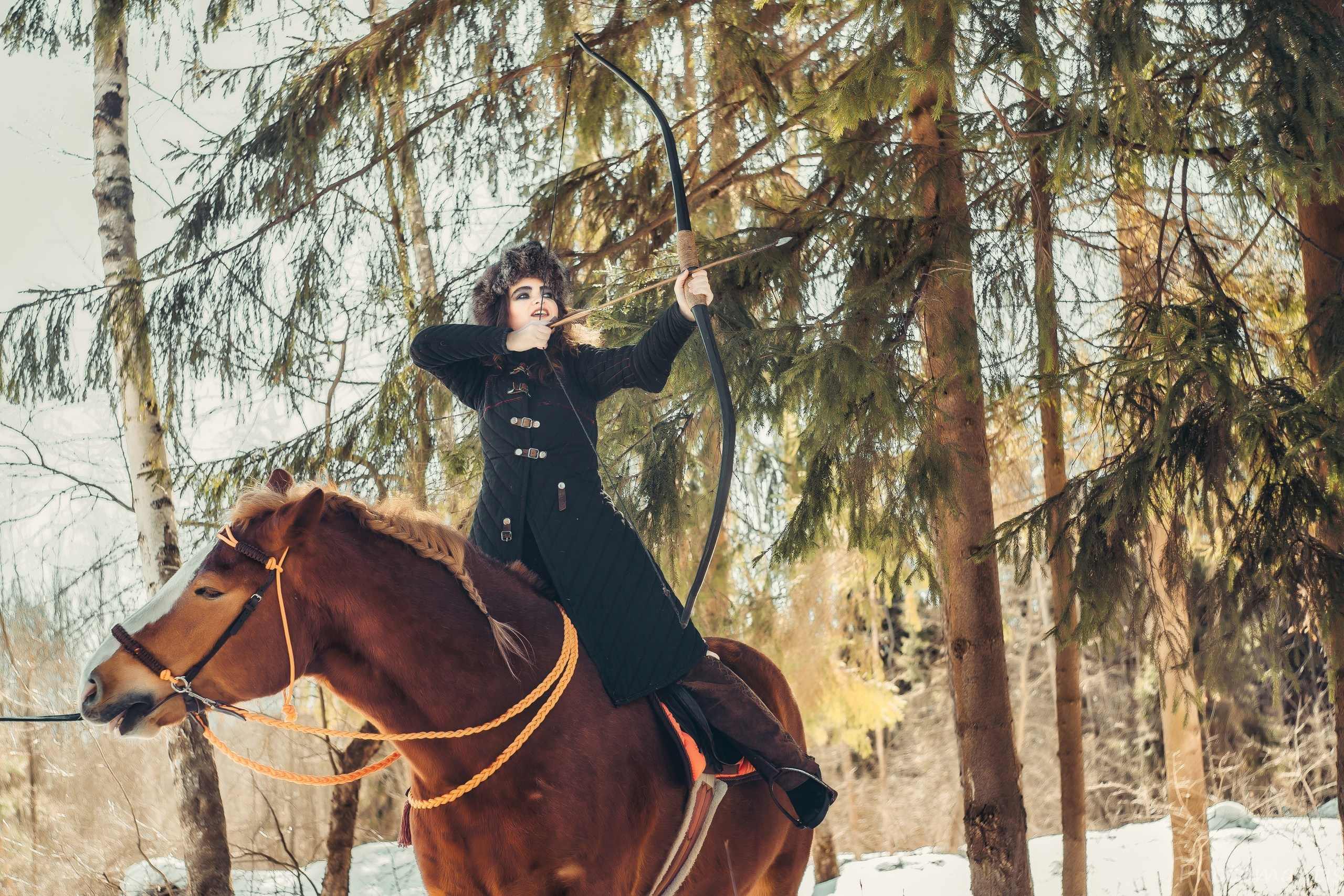 Девушки с лошадками. Photomantis