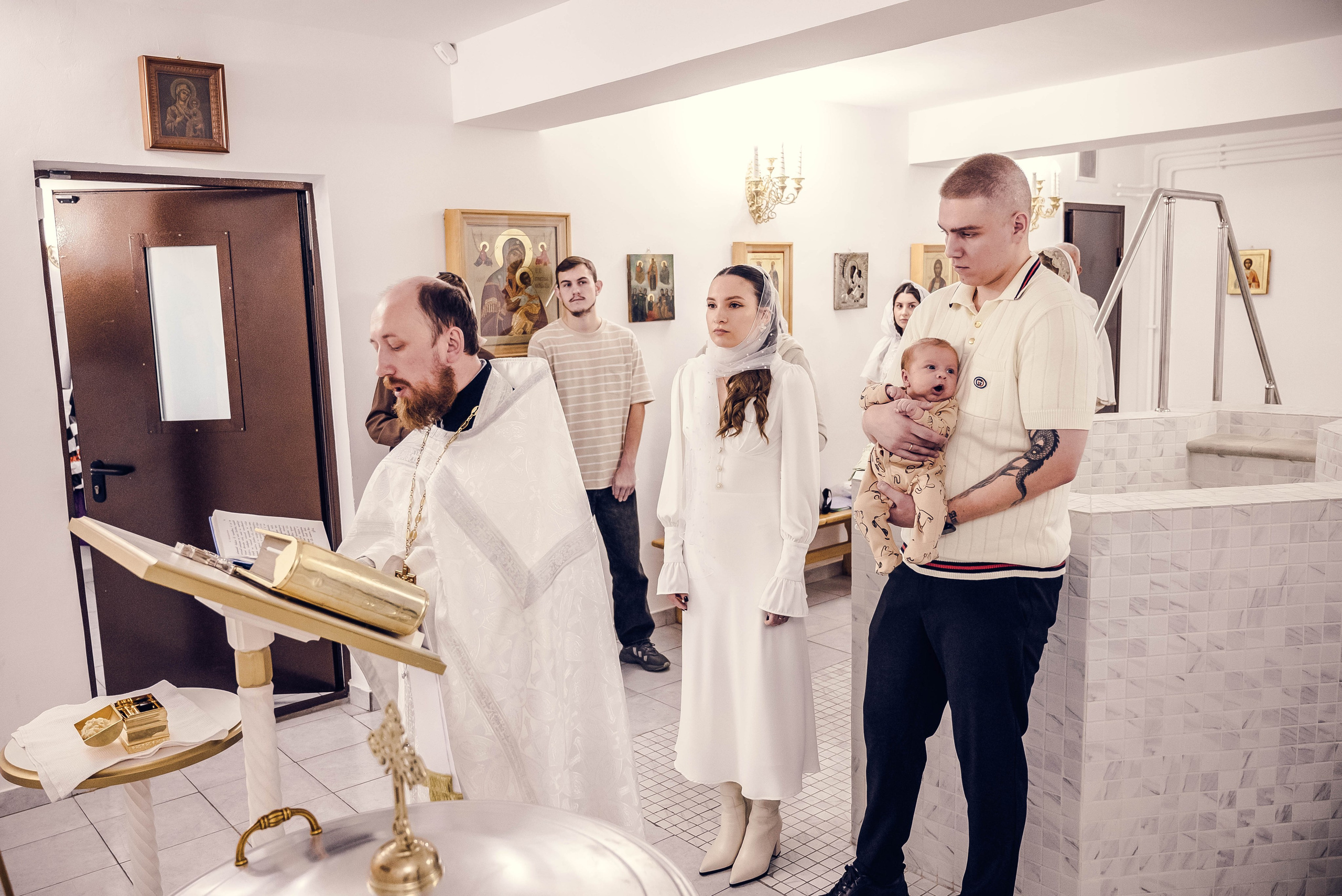 Крещение Мирона. Семейный и детский фотограф Москва