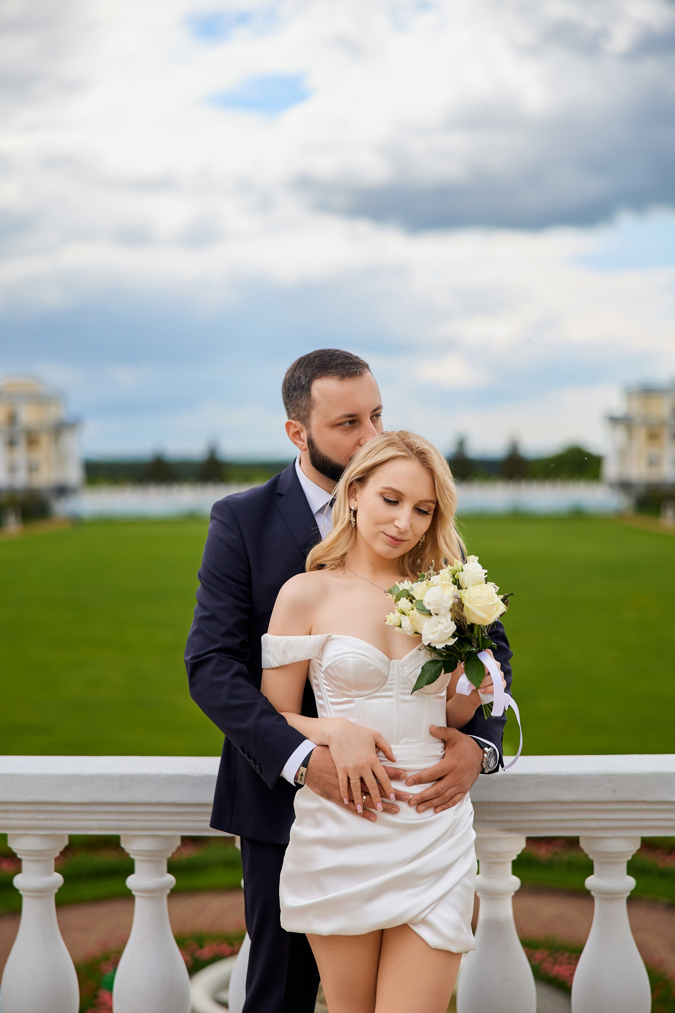 Свадебная фотосессия в Архангельском. Свадебный фотограф Сергей Колбинский