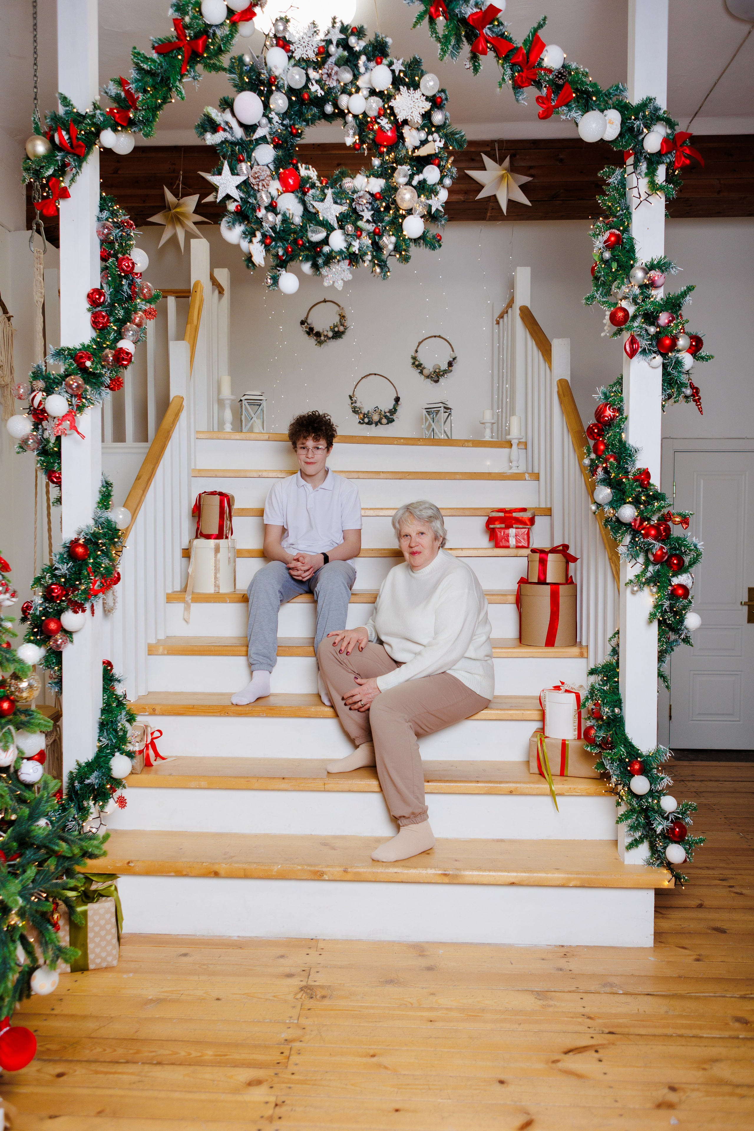 Любимая бабушка Ольга с внуком. Фотограф в Санкт-Петербурге