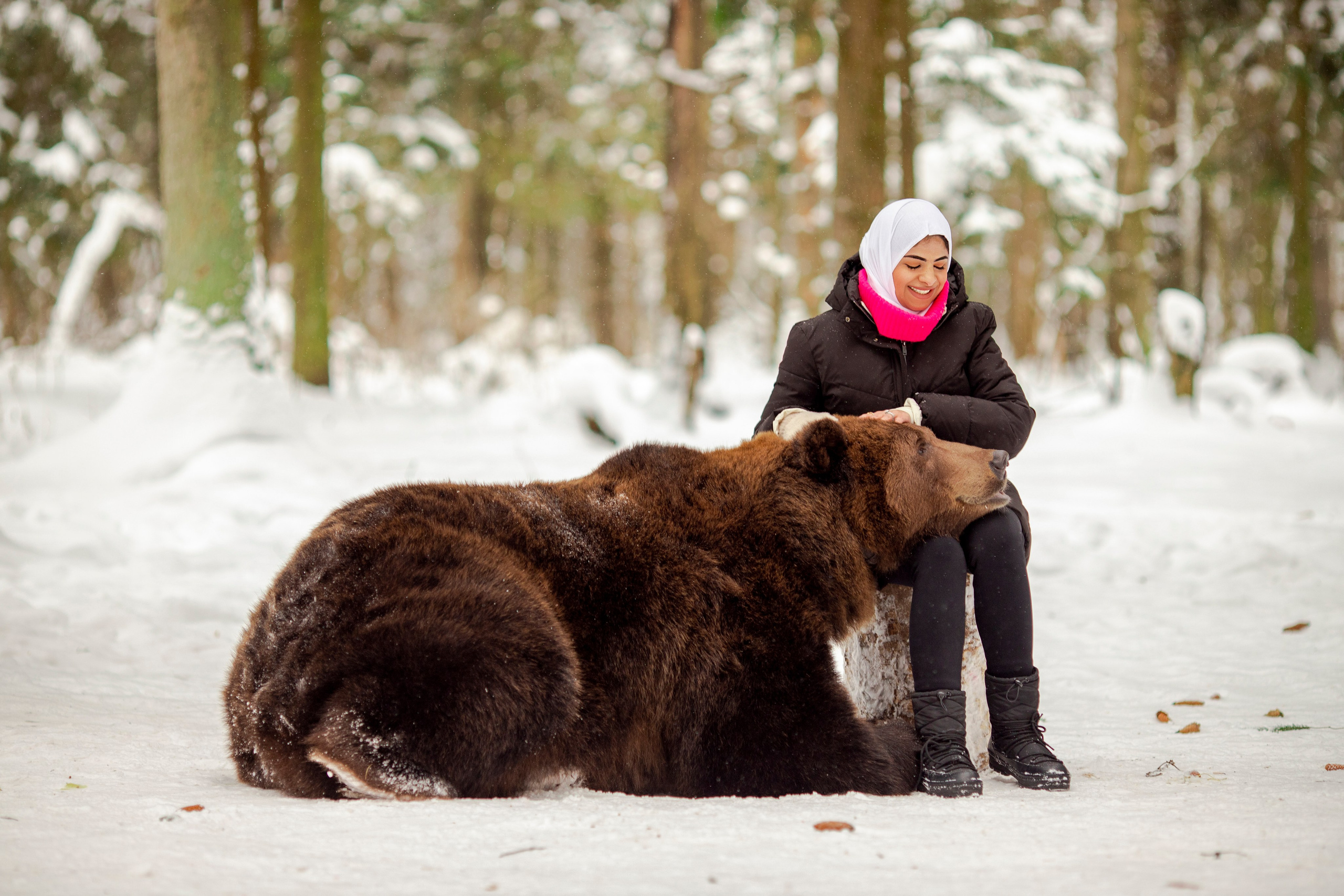 С медведем. Фотограф в Москве и в Московской области Сандра