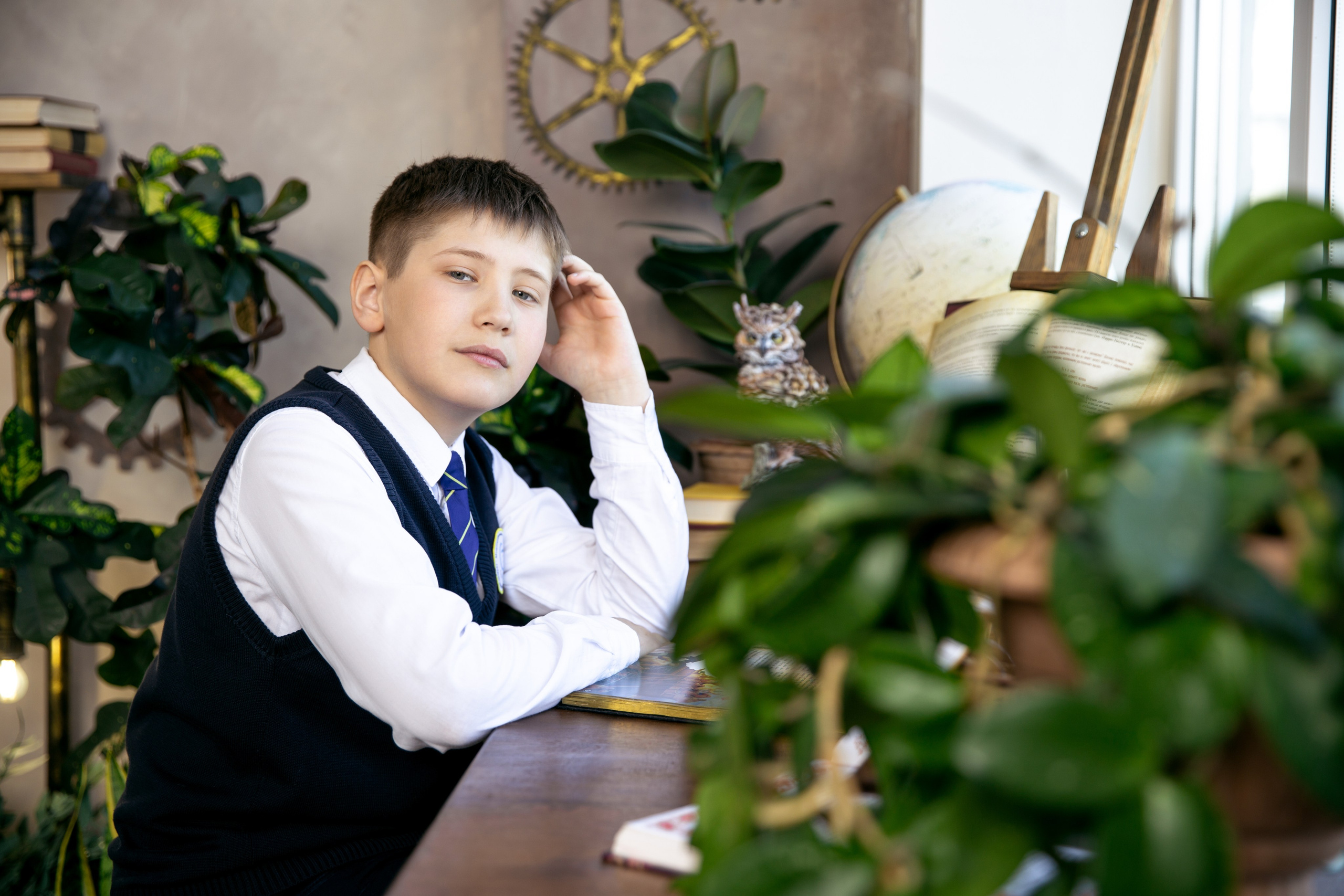 Портреты для четвертого класса в студии. Выпускные альбомы Евгении Виноградовой г. Липецк