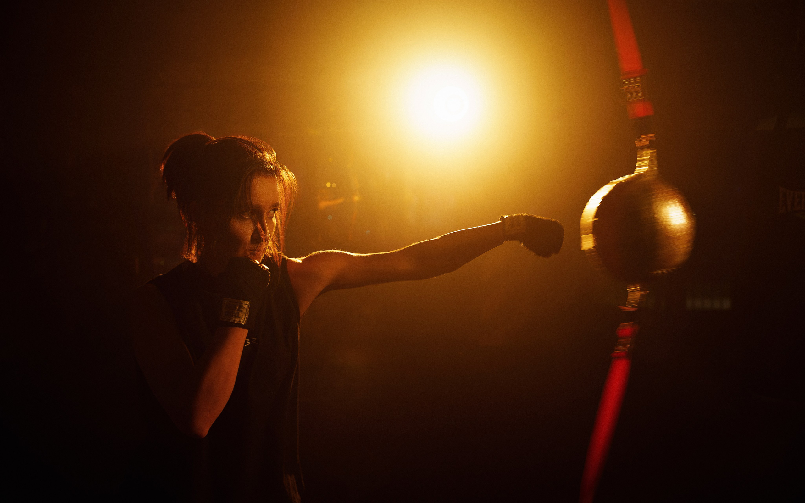 Фотосессия в боксерском зале