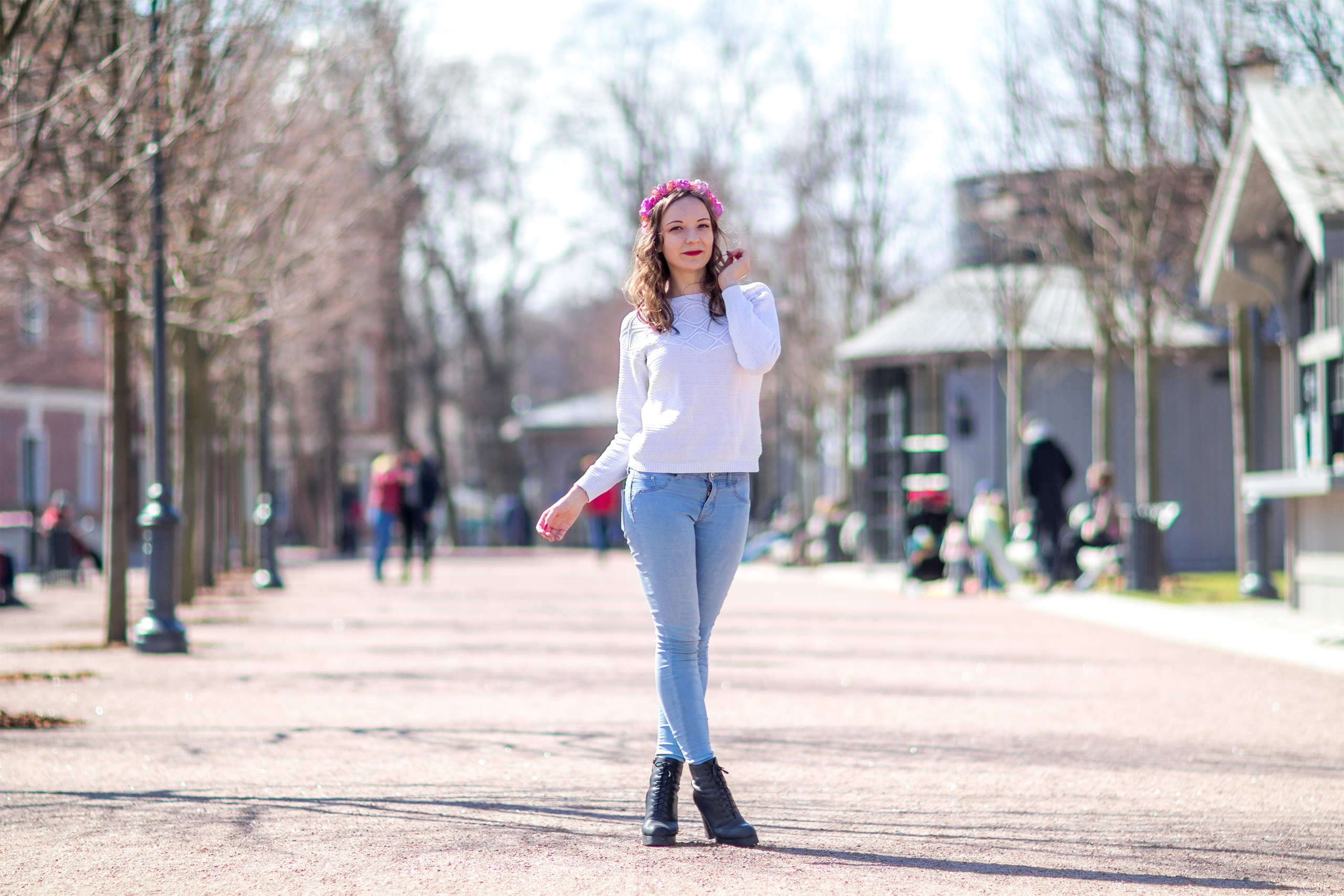 Лиза. Весна в пончо. Портретный фотограф в Санкт-Петербурге Александр Быстрицкий